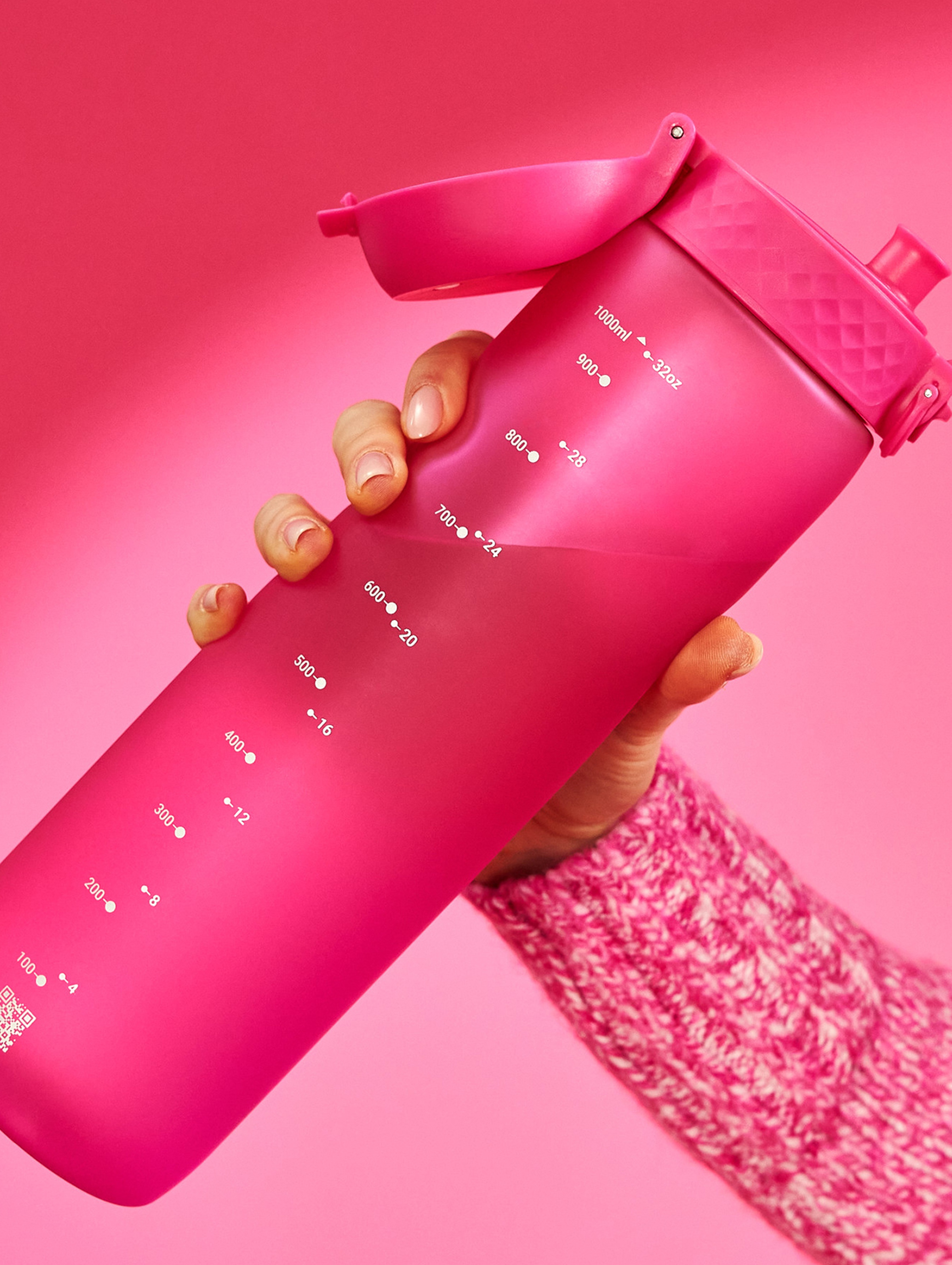 Butelka na wodę ION8 BPA Free Pink 1200ml - różowa