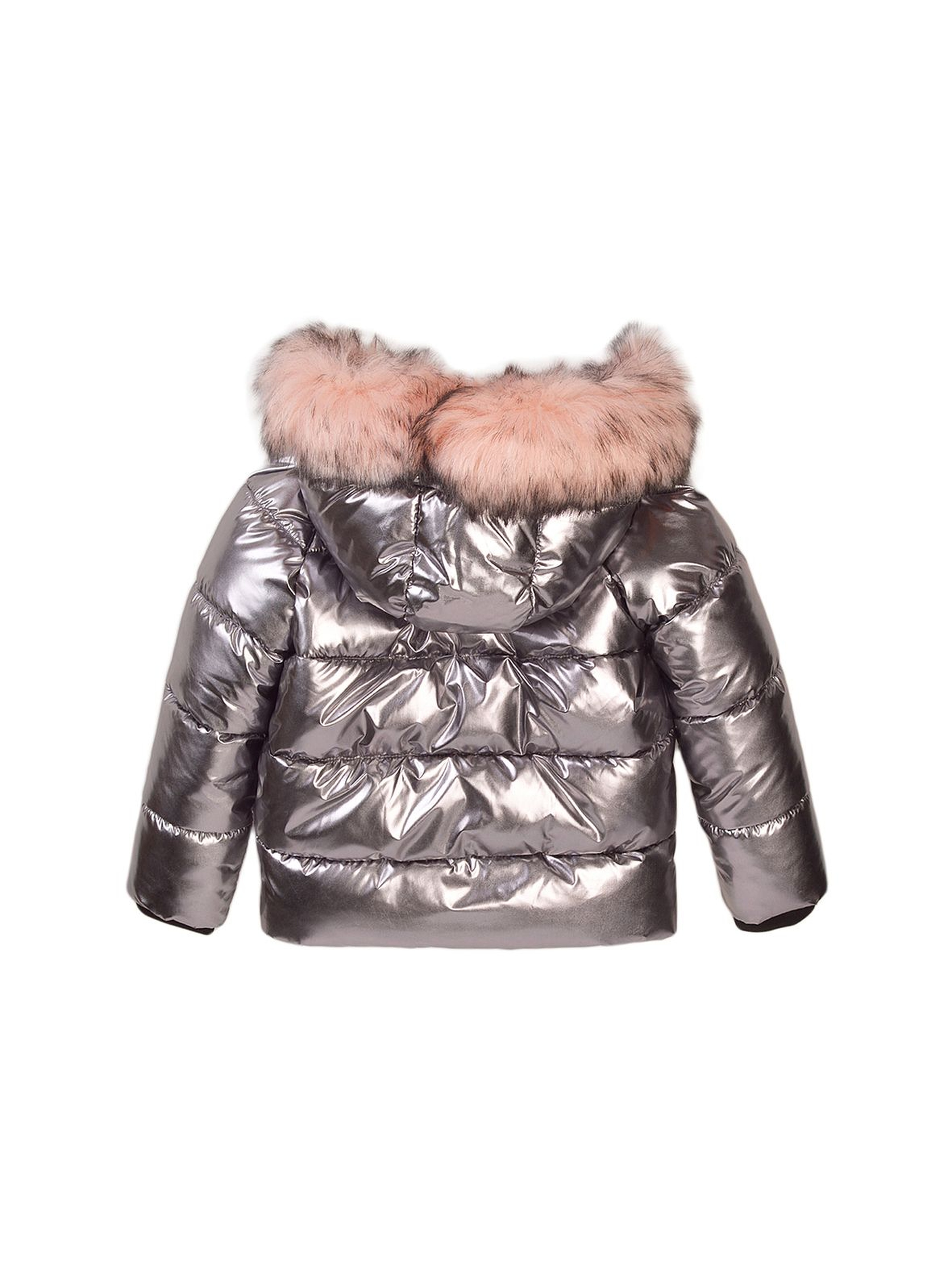 Płaszcz dziewczęcy zimowy- metaliczny