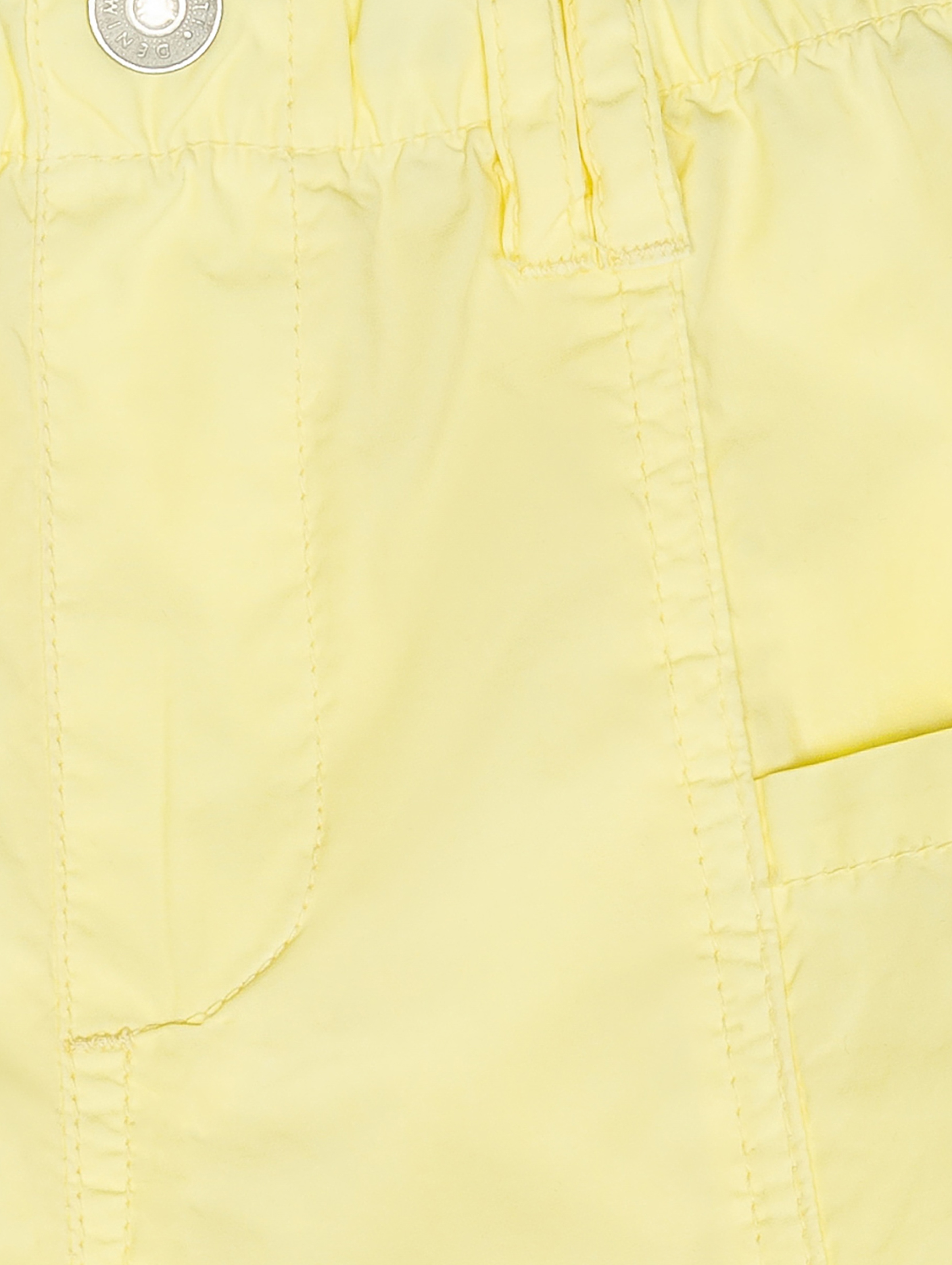 Żółte szorty basic bawełniane dla niemowlaka
