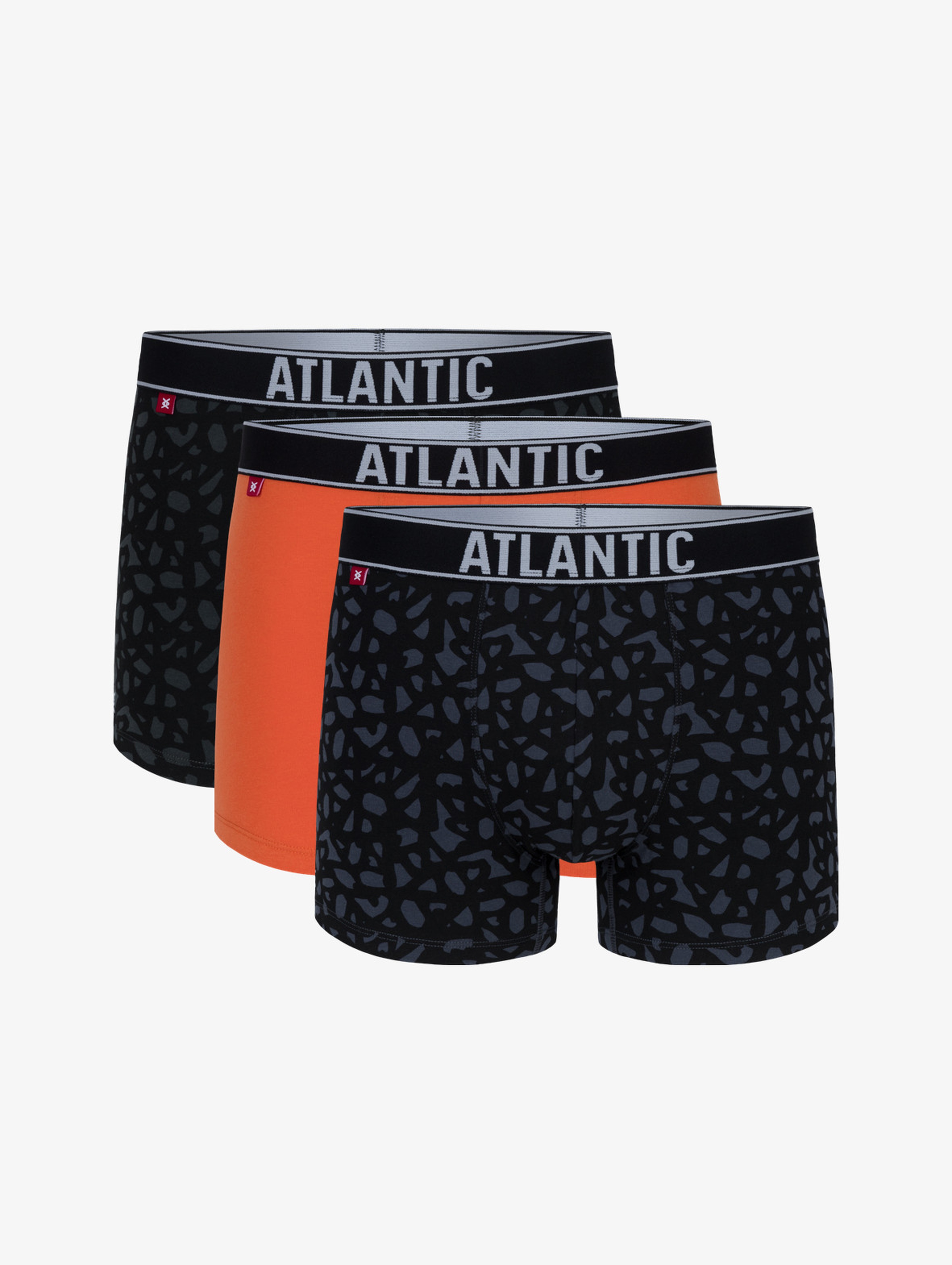 Atlantic męskie bokserki 3-pak gładkie i ze wzorem