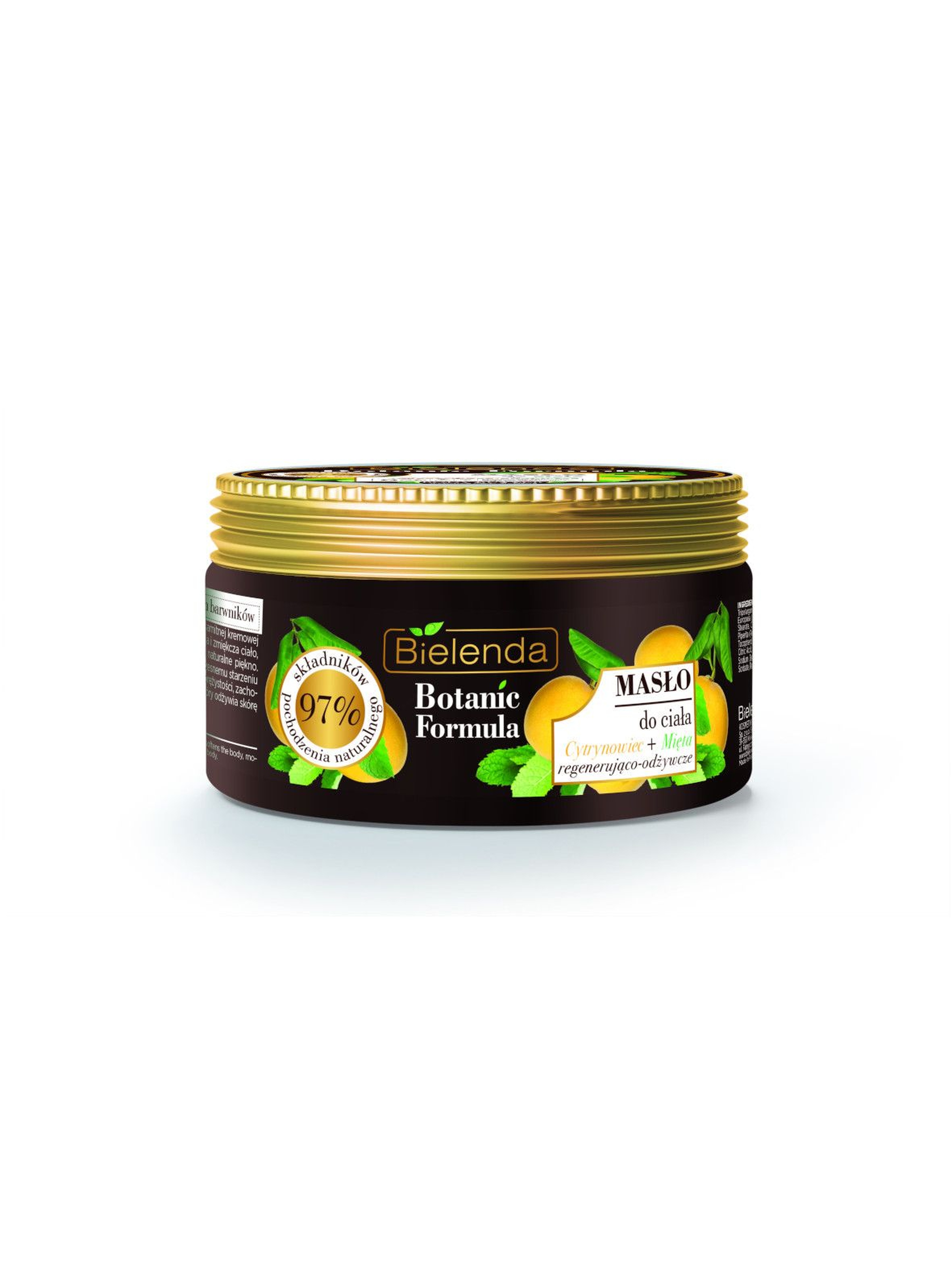 BOTANIC FORMULA Cytrynowiec + Mięta Masło do ciała Bielenda - 250 ml