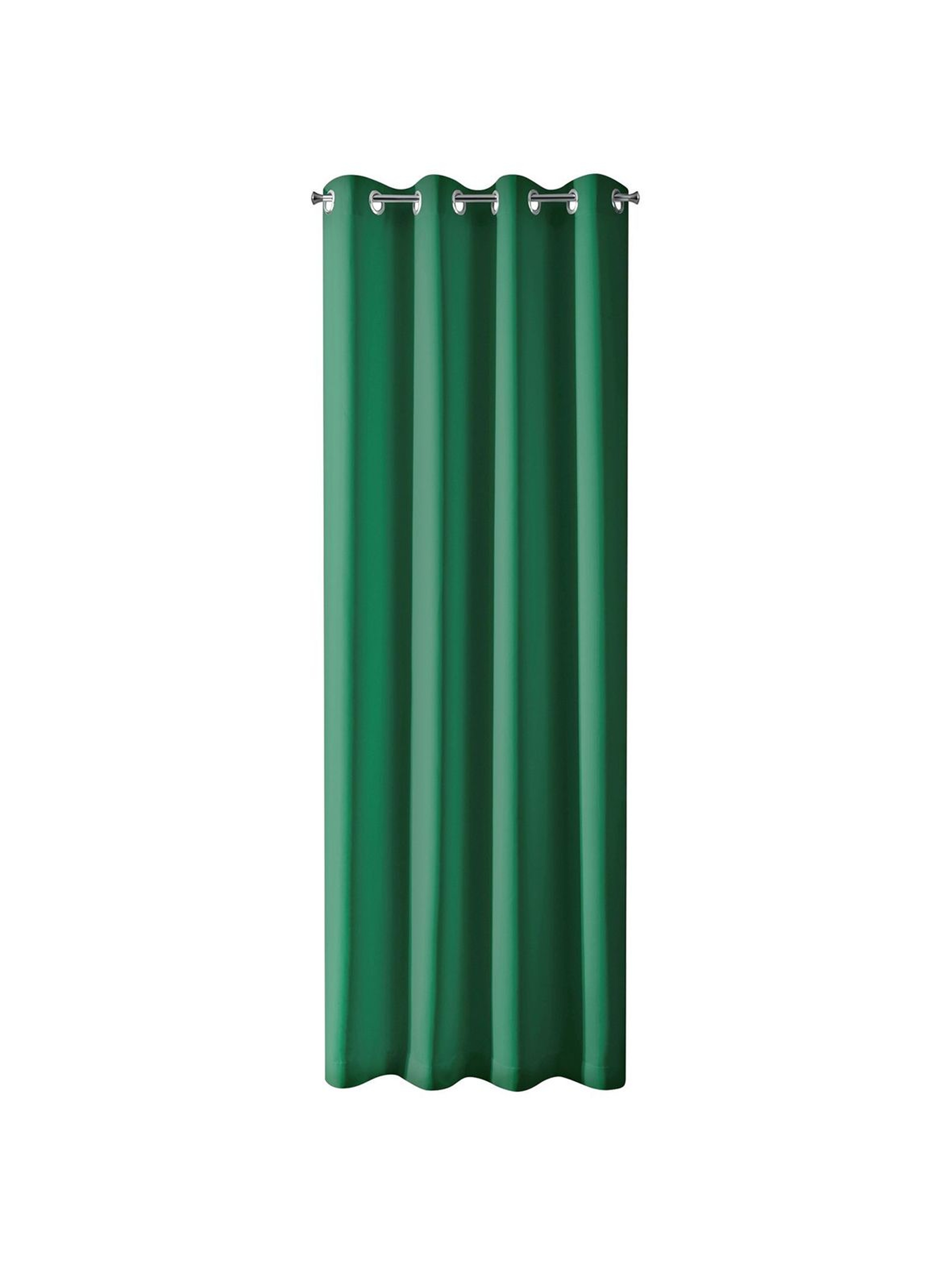 Zasłona zaciemniająca jednokolorowa - zielona - 135x250cm
