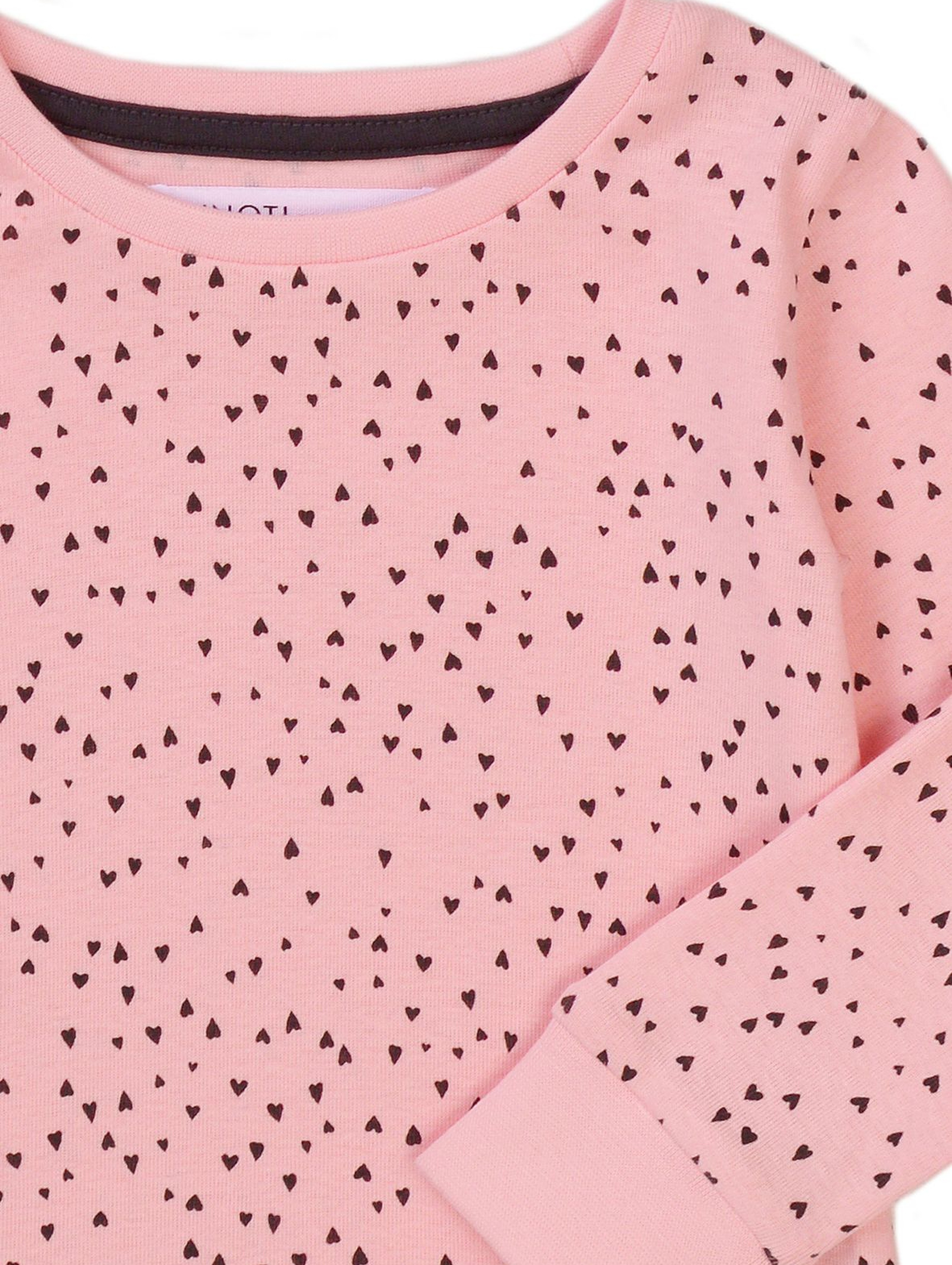 Piżama niemowlęca bawełniana w serduszka