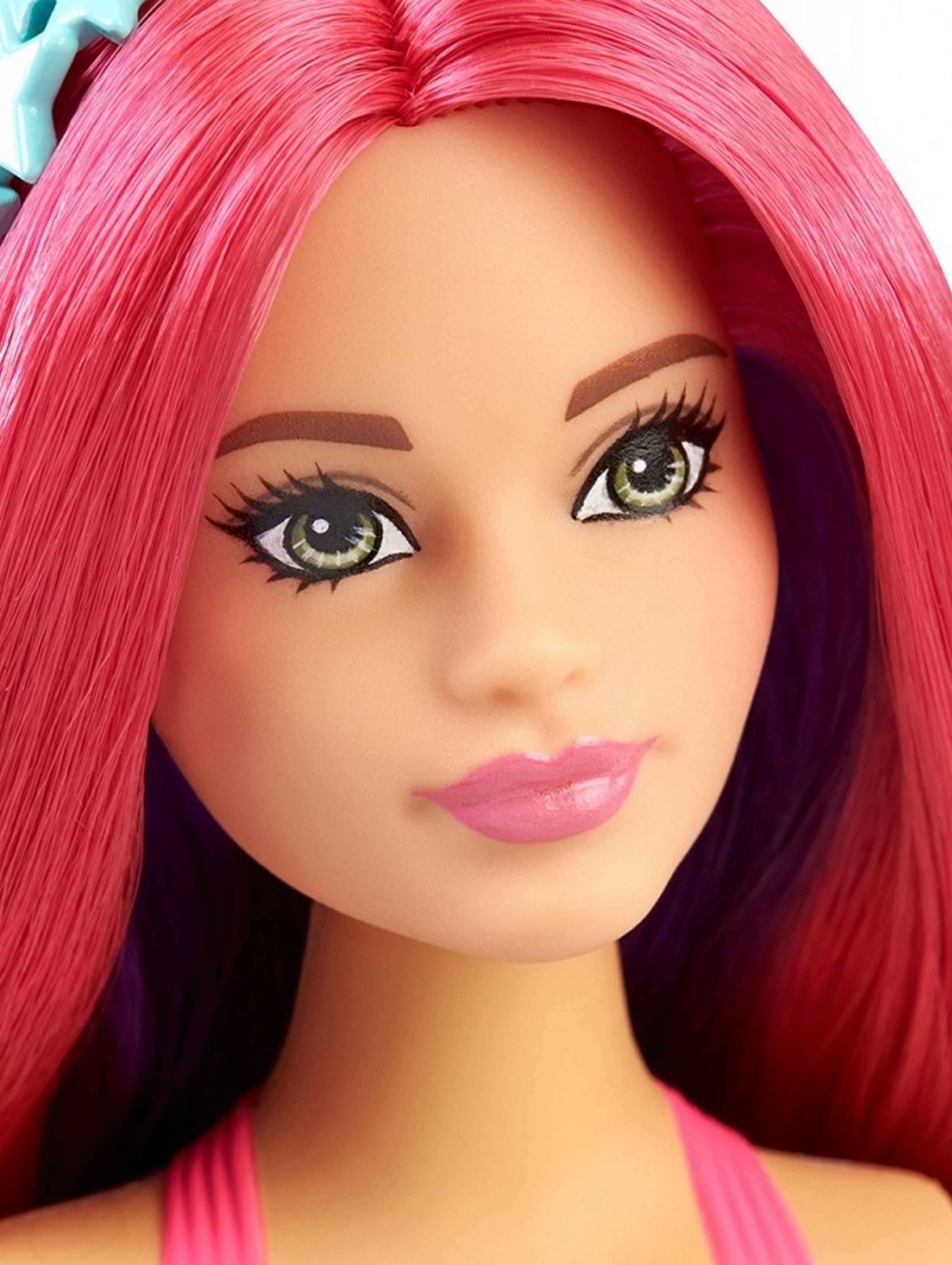 Barbie Syrenka z Krainy Tęczy Różowa