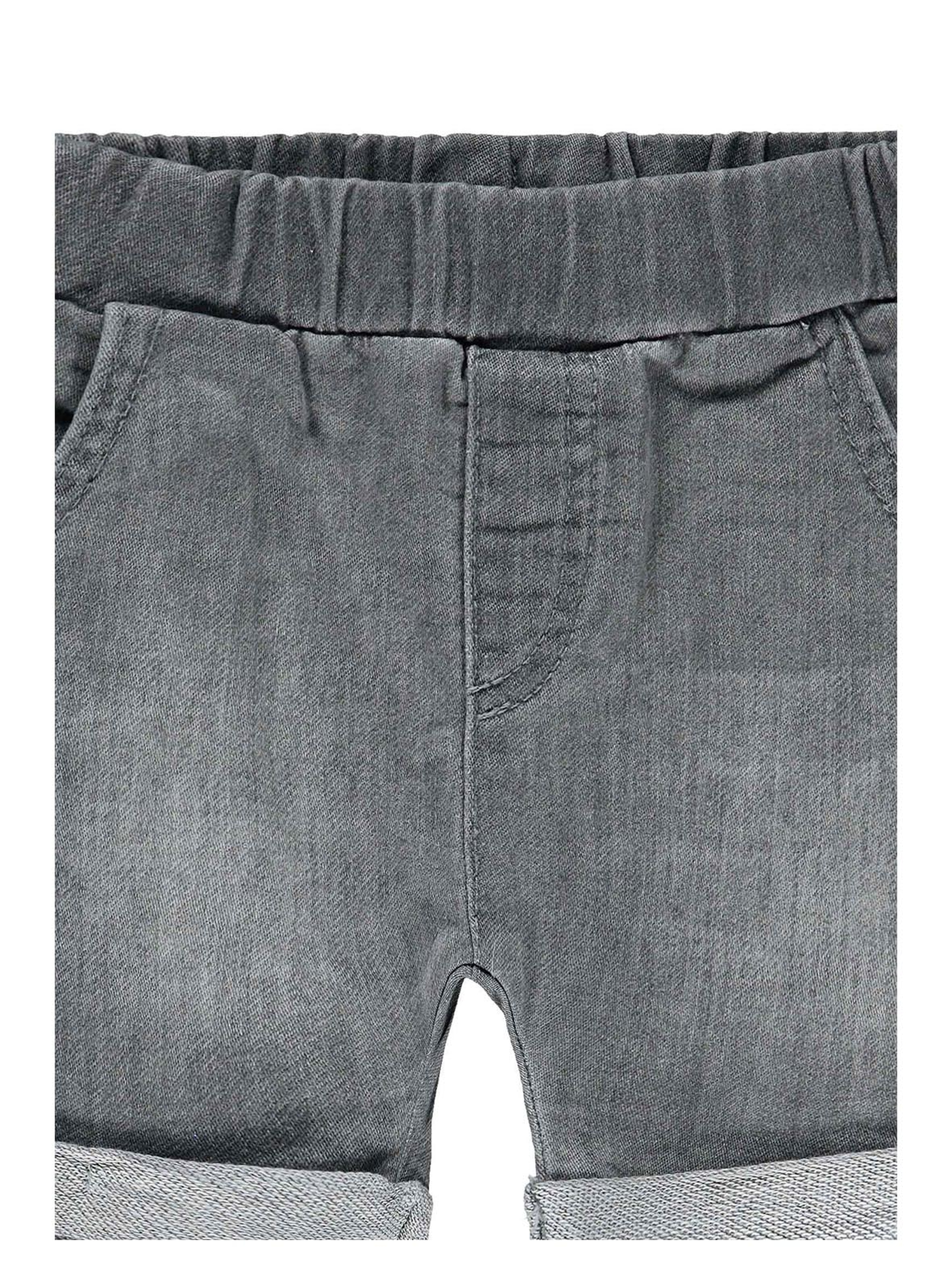 Spodenki krótkie jeansowe dziewczęce, szare, Bellybutton