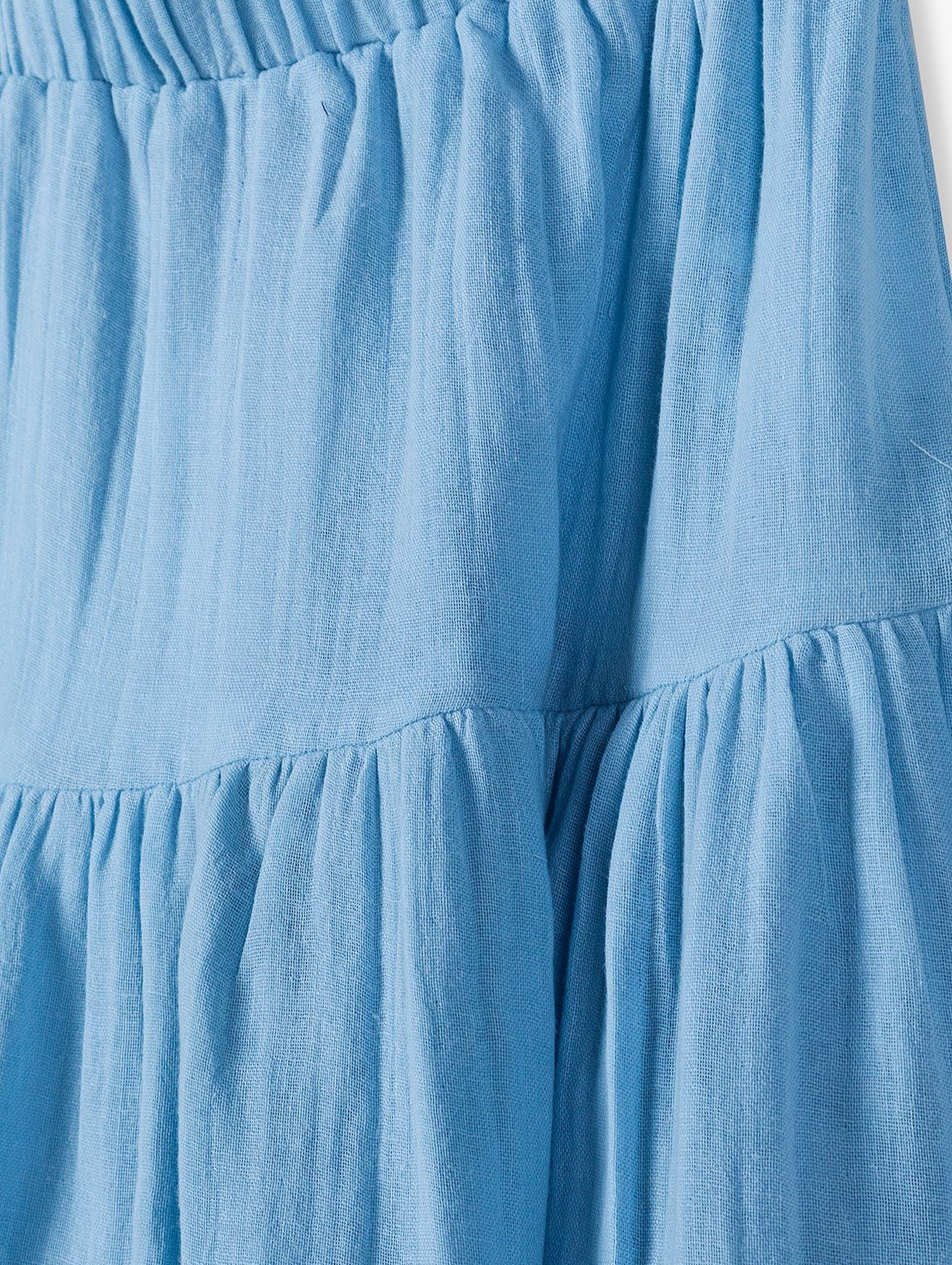 Dzianinowa spódnica dla dziewczynki - niebieska