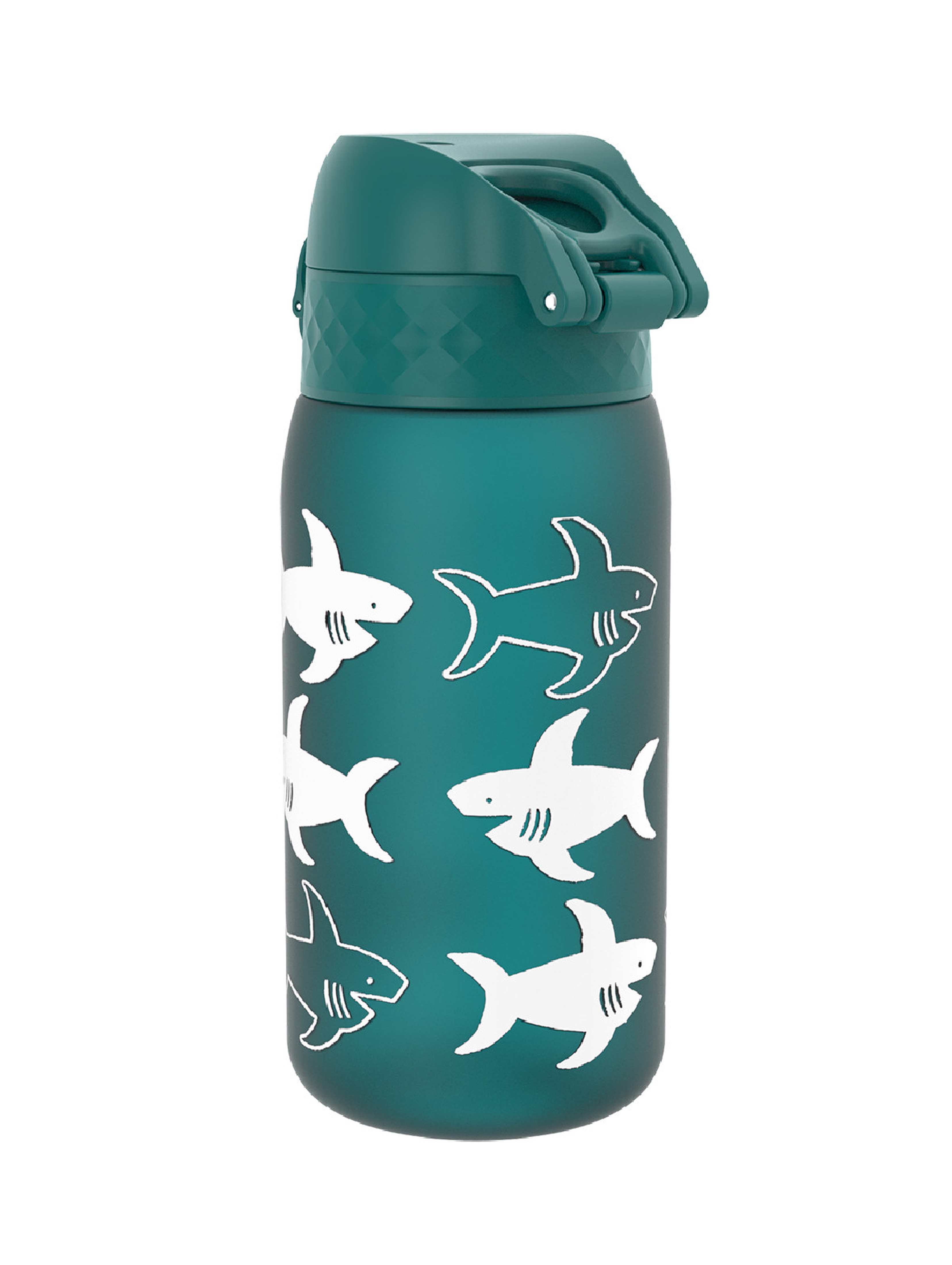 Butelka, bidon na wodę ION8 BPA Free Sharks zielony 400ml