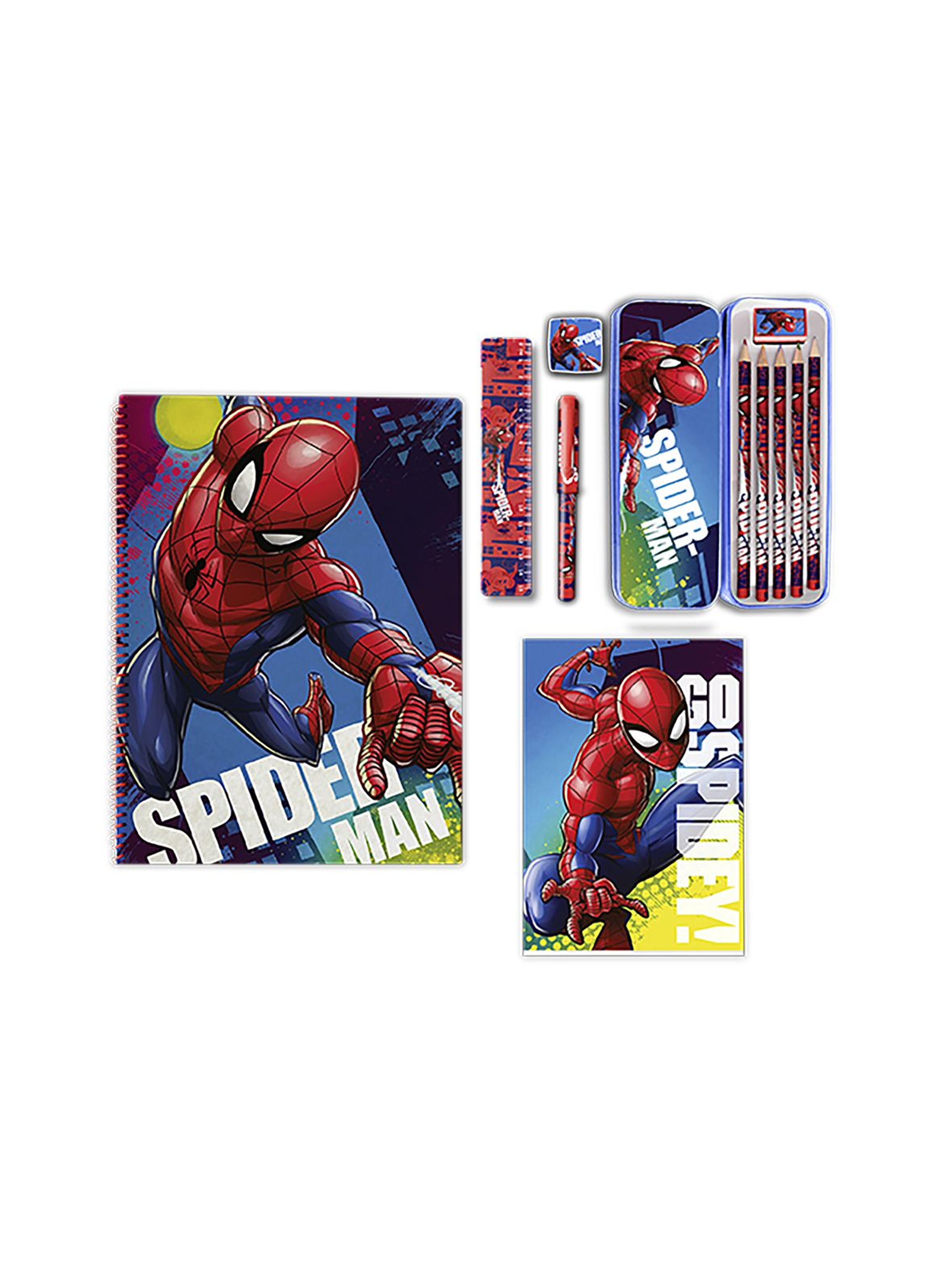 Zestaw piśmienniczy 12 elementów  Spiderman