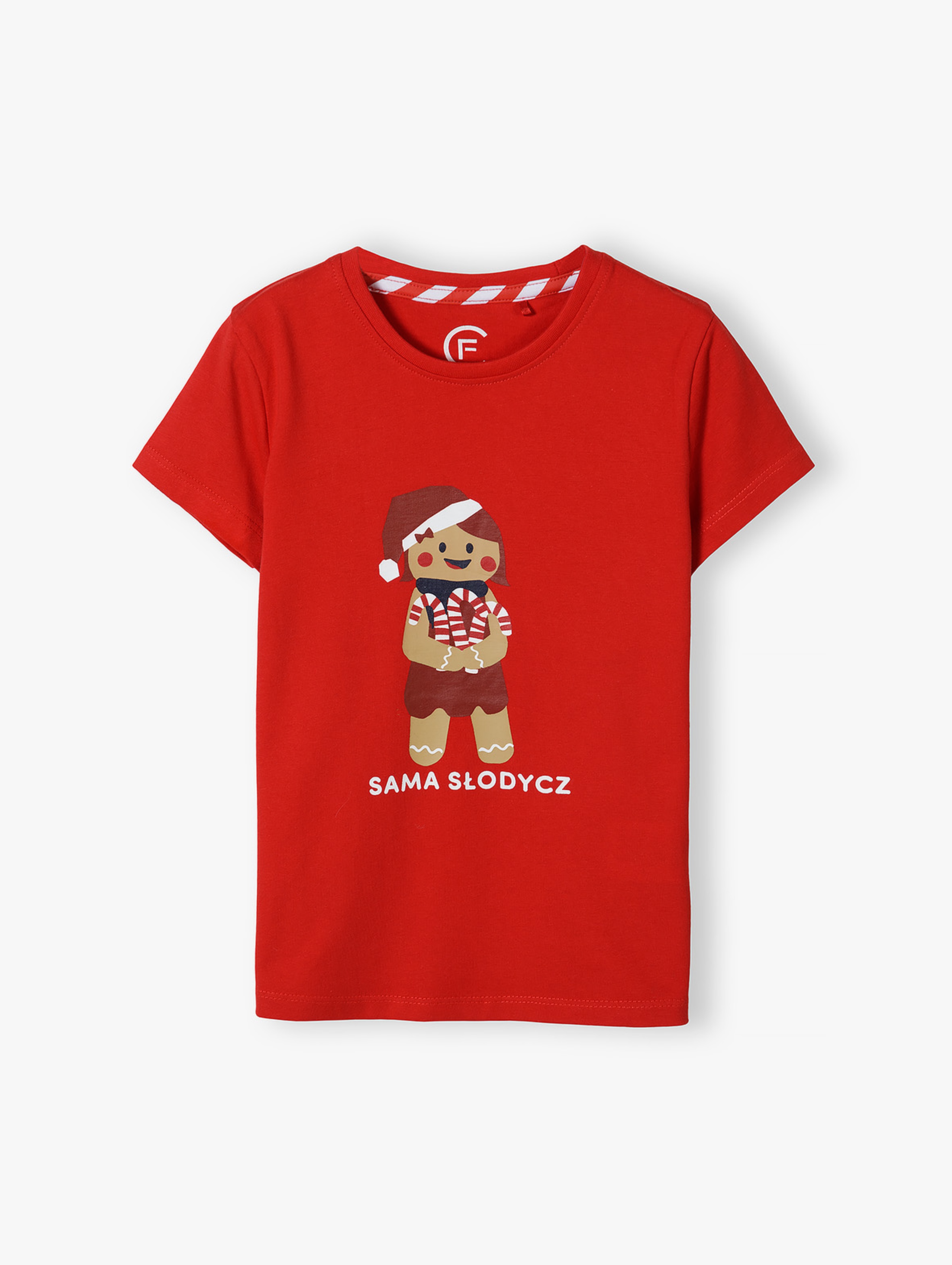 Bawełniany tshirt z nadrukiem "Sama słodycz" dla dziewczynki