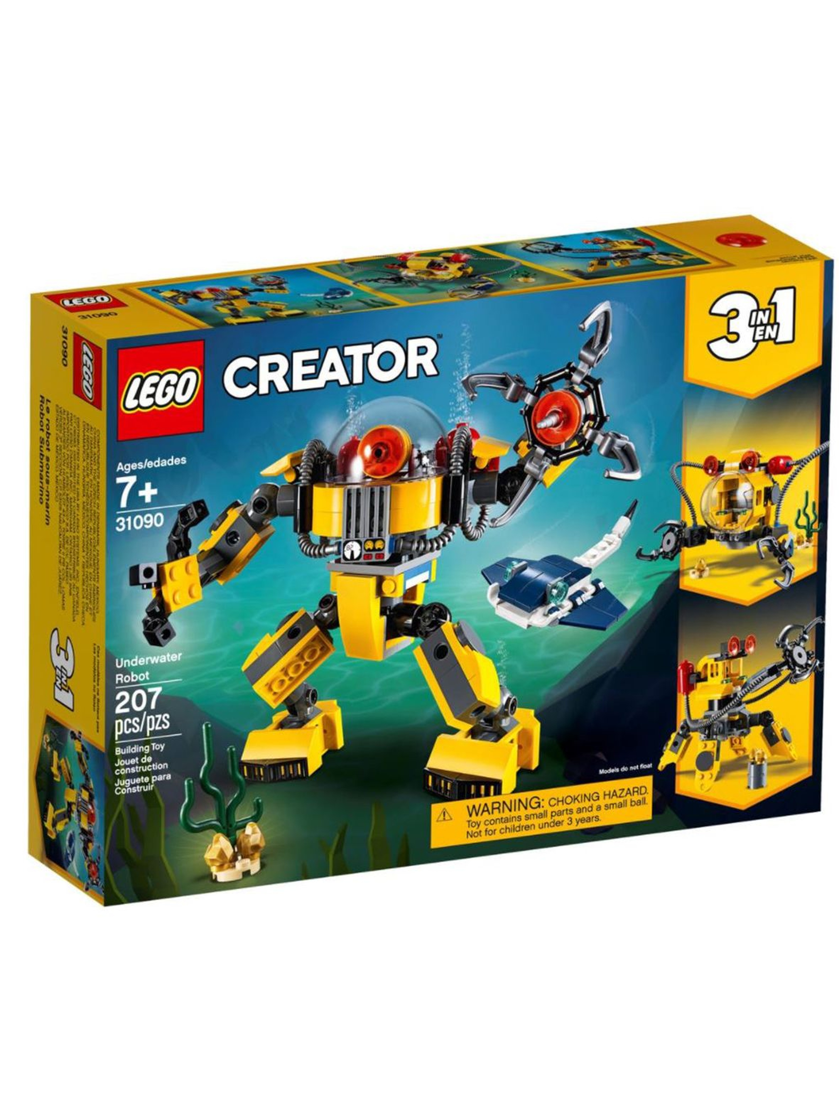 Lego Creator - Podwodny robot 3w1- 207 elementów wiek 7+