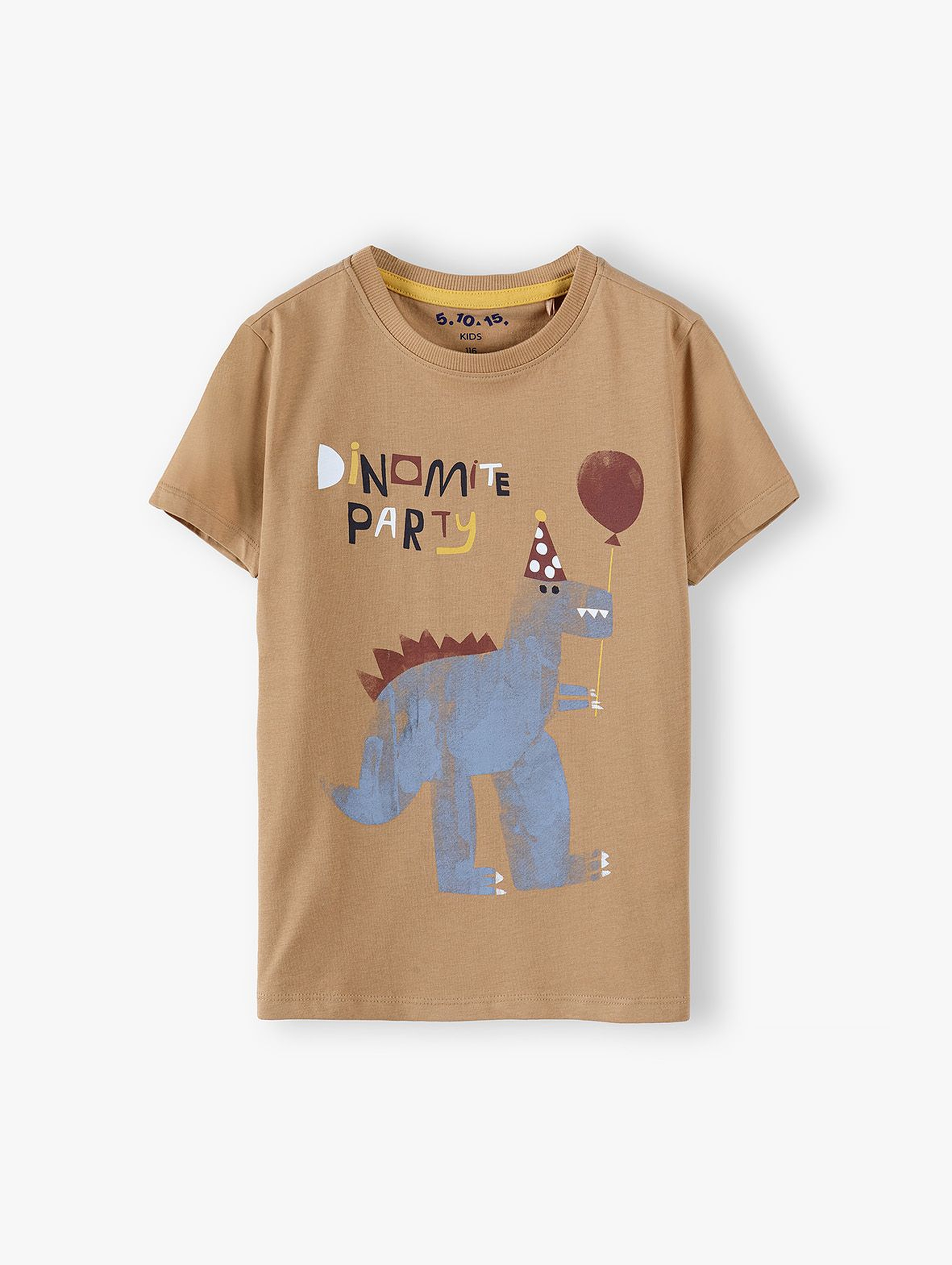 T-shirt chłopięcy bawełniany - Dino