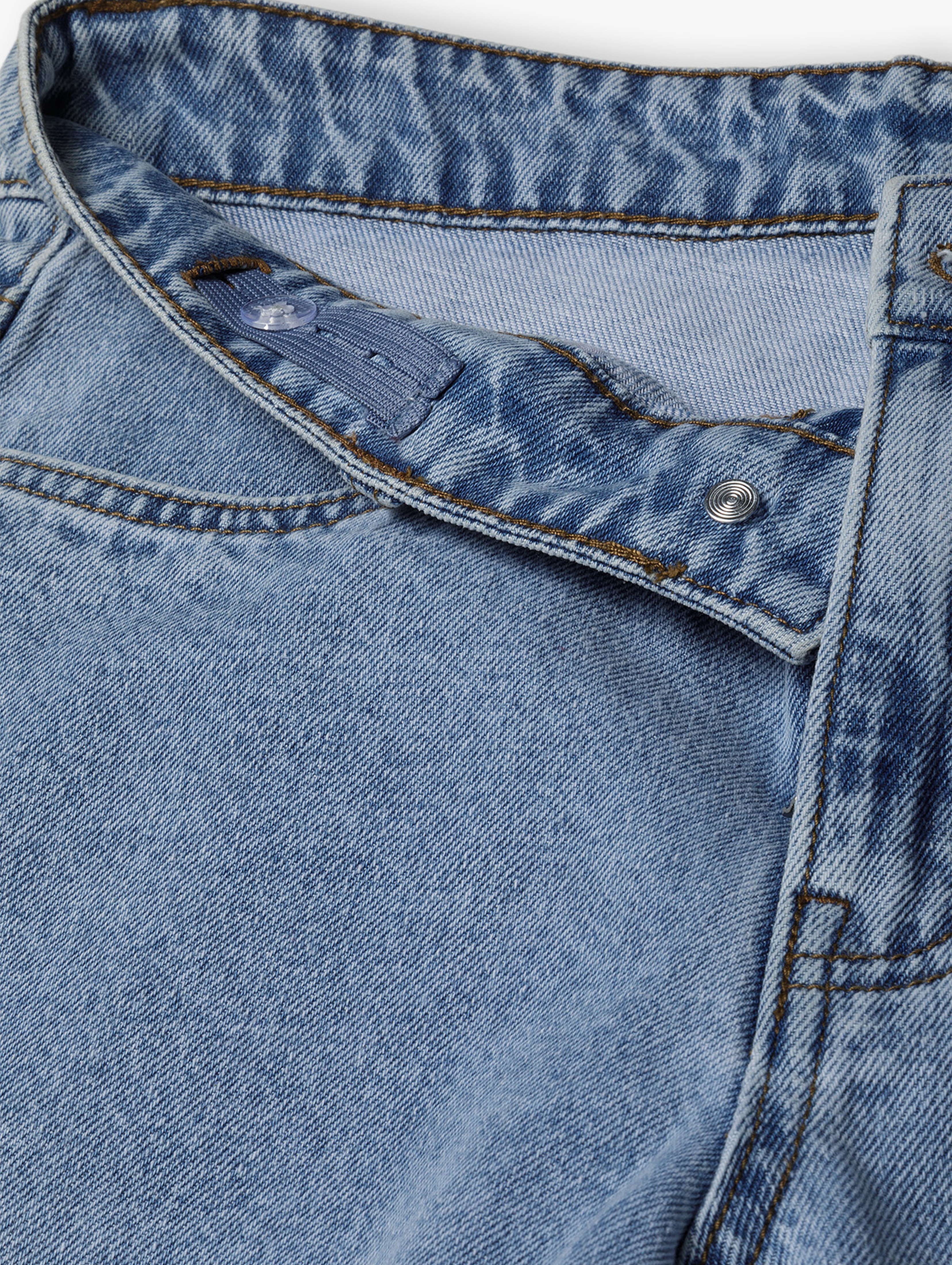 Jeansowe szorty chłopięce  - niebieskie - Lincoln&Sharks