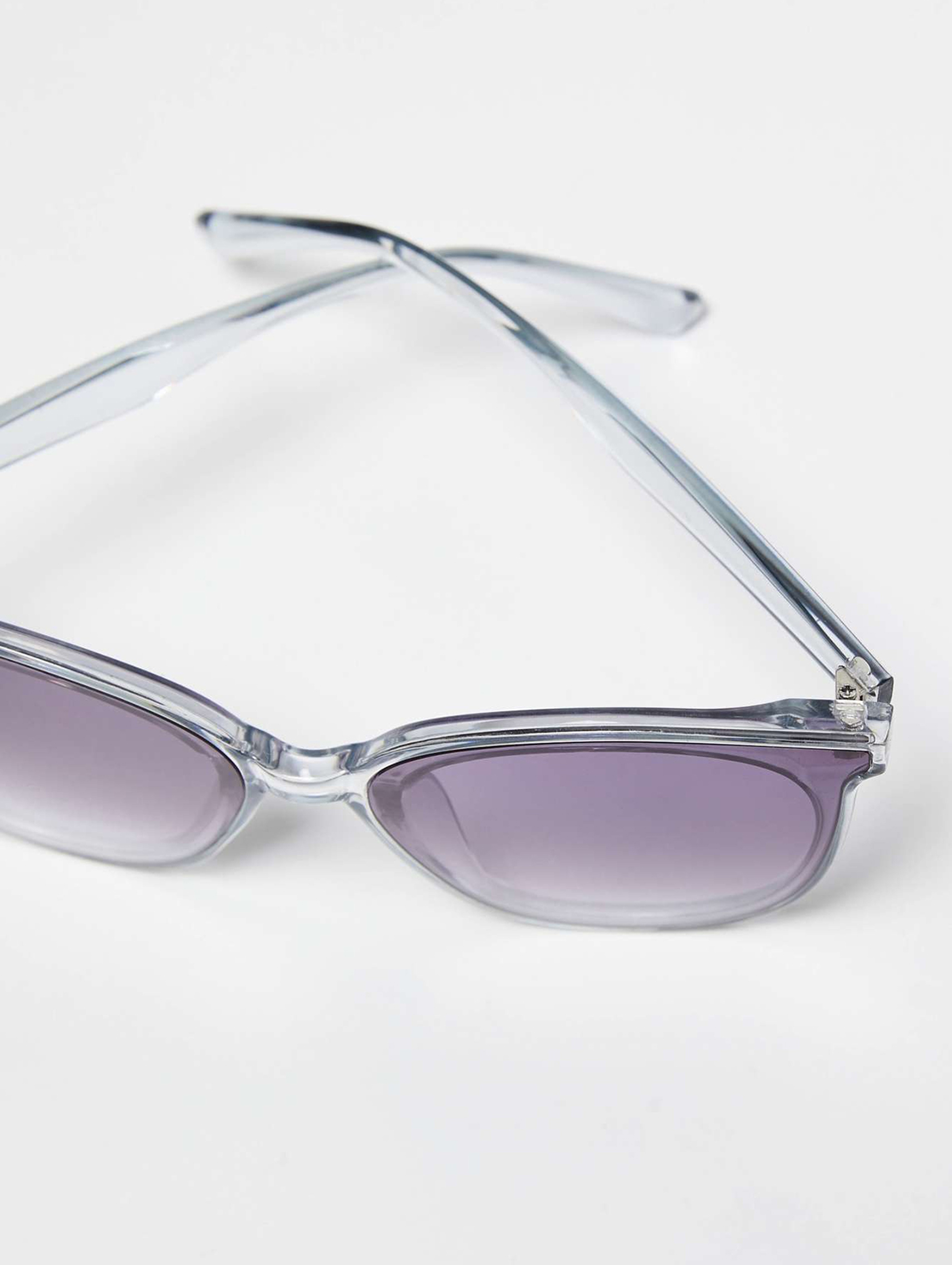 Okulary przeciwsłoneczne przezroczyste - szare