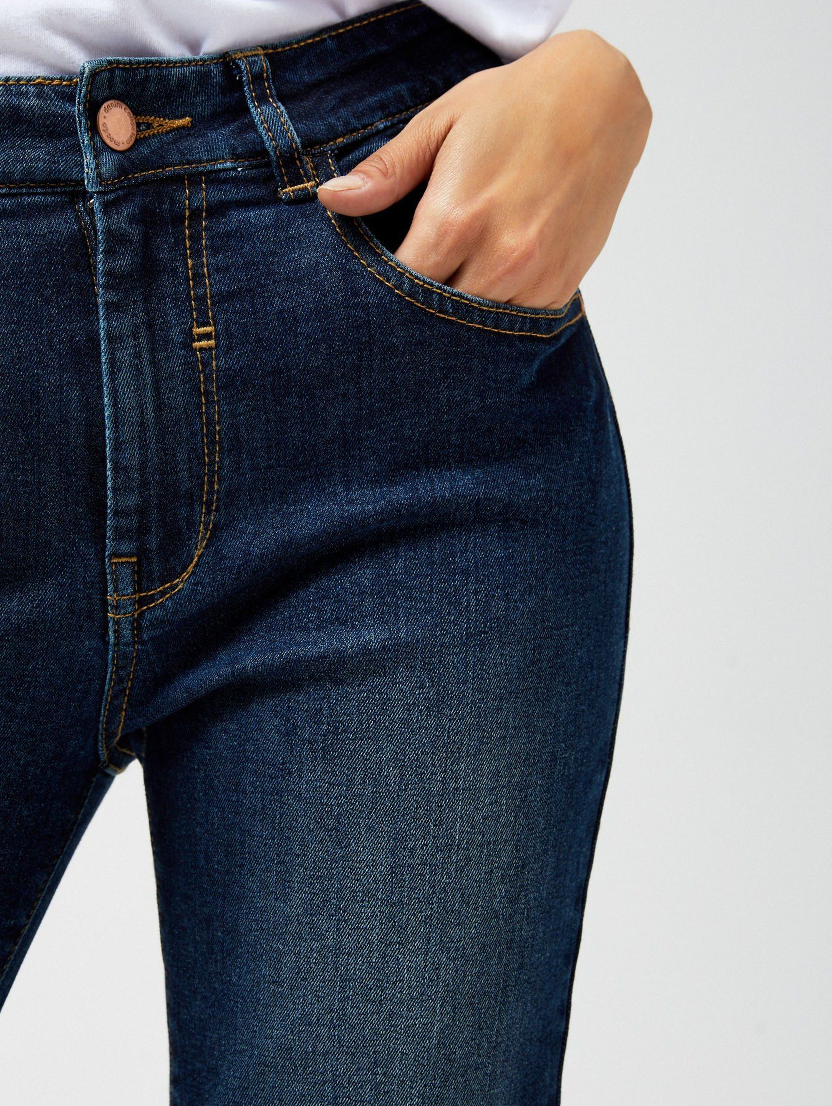 Spodnie jeansowe damskie- granatowe