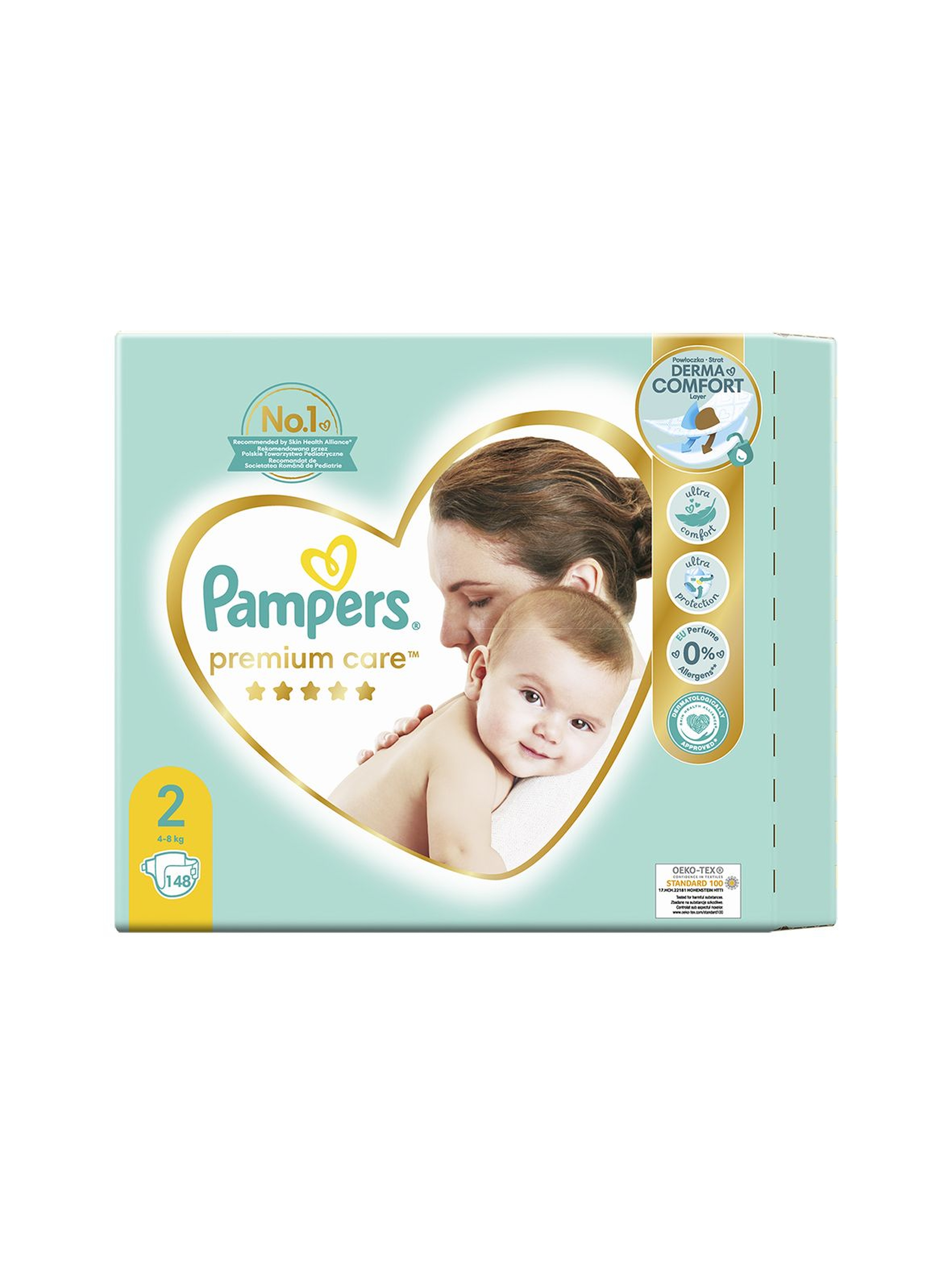 Pampers Premium Care, rozmiar 2, 148 pieluszek 4-8kg