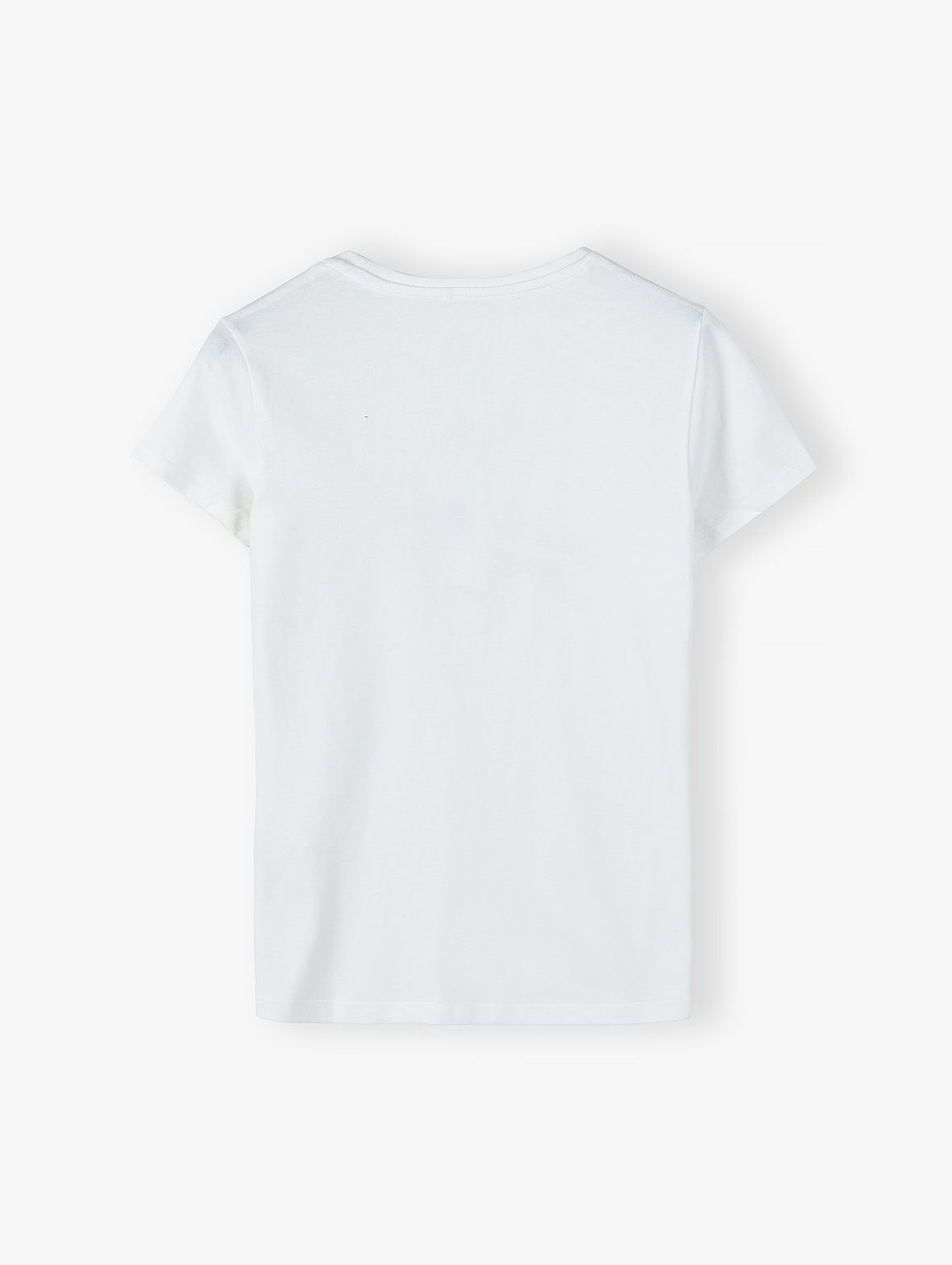 Bawełniany t-shirt damski biały - 100% idealna mama