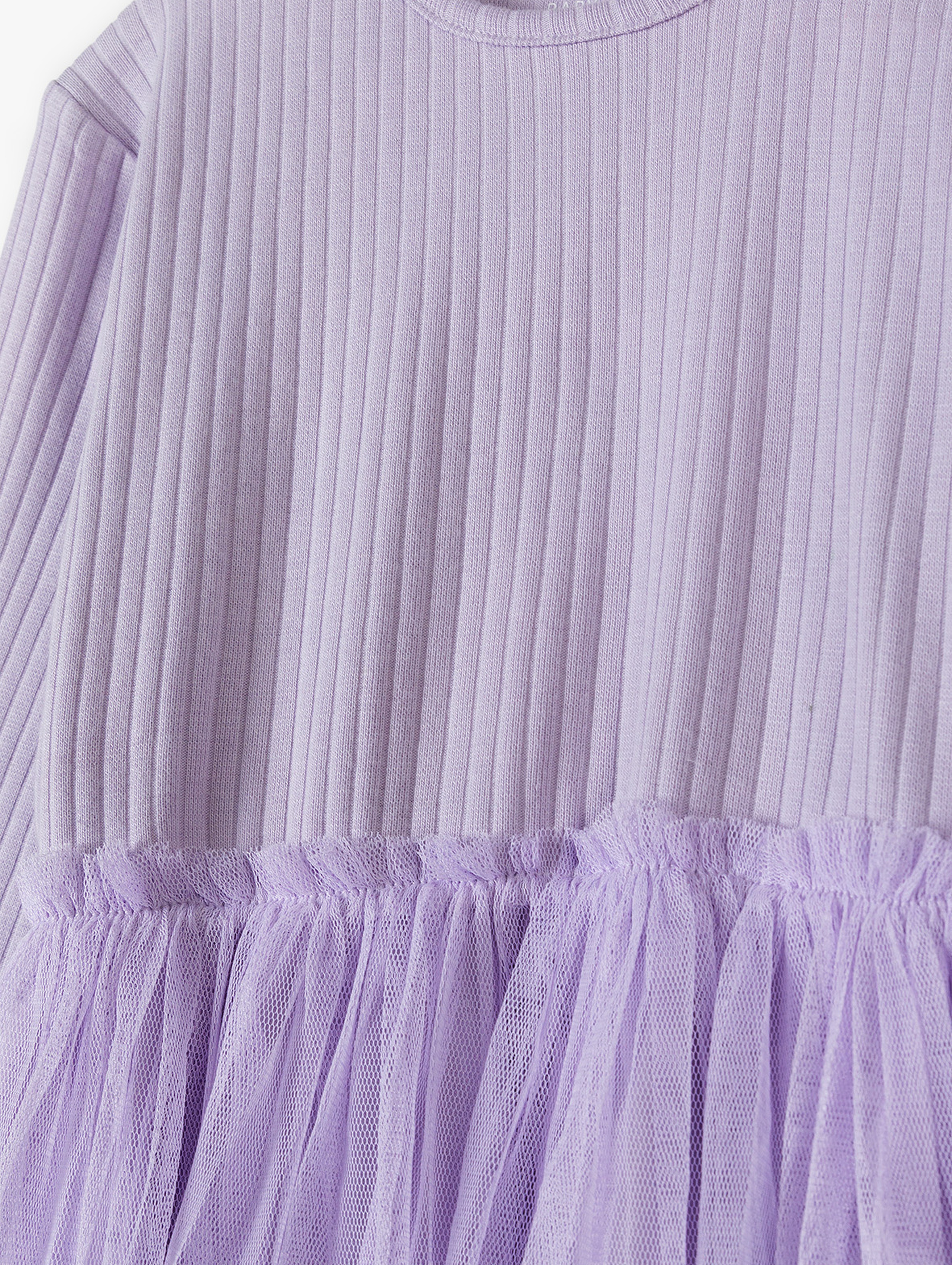 Fioletowa sukienka dla niemowlaka - długi rękaw - 5.10.15.
