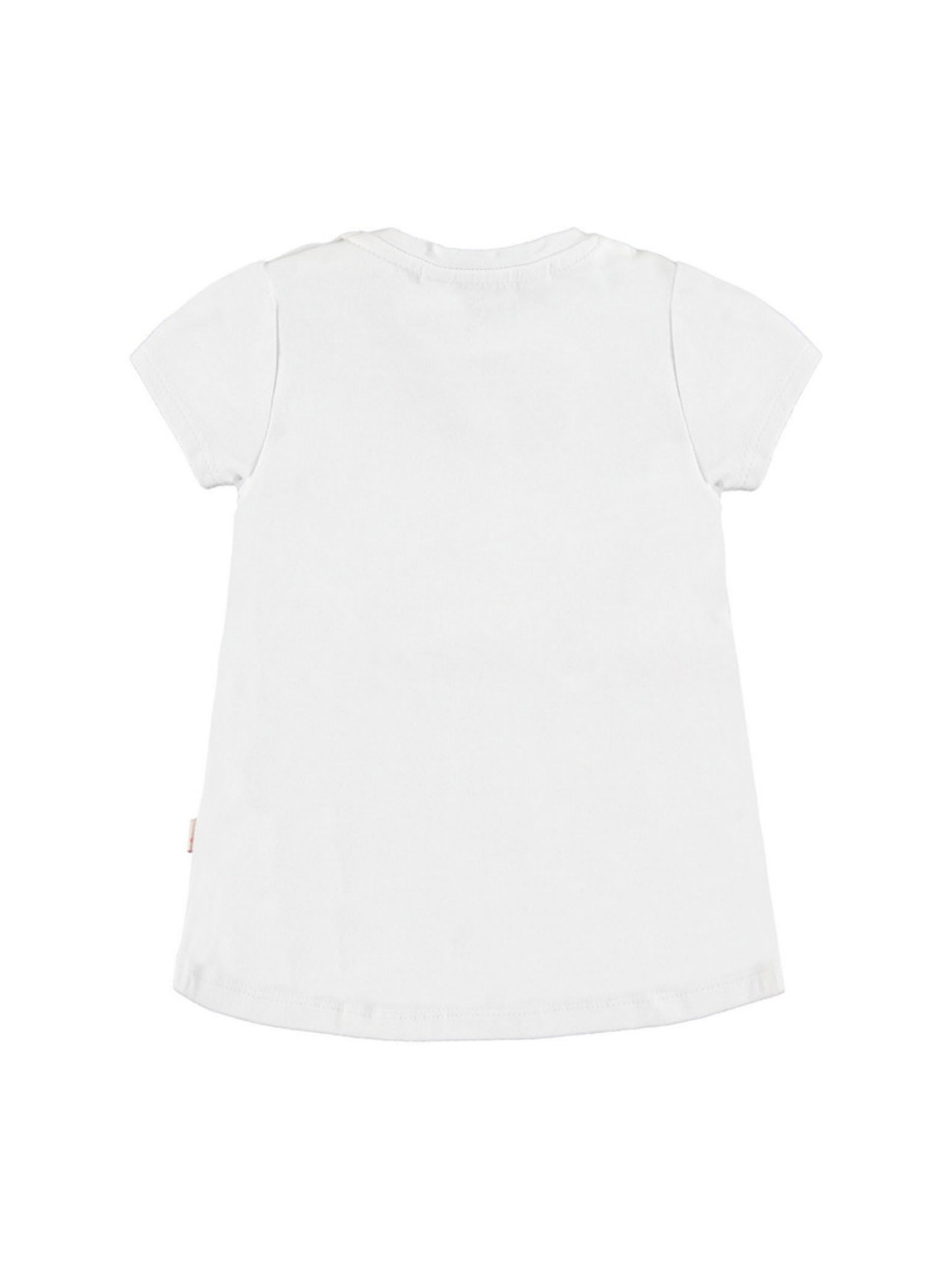 Dziewczęca koszulka z krótkim rękawem biała