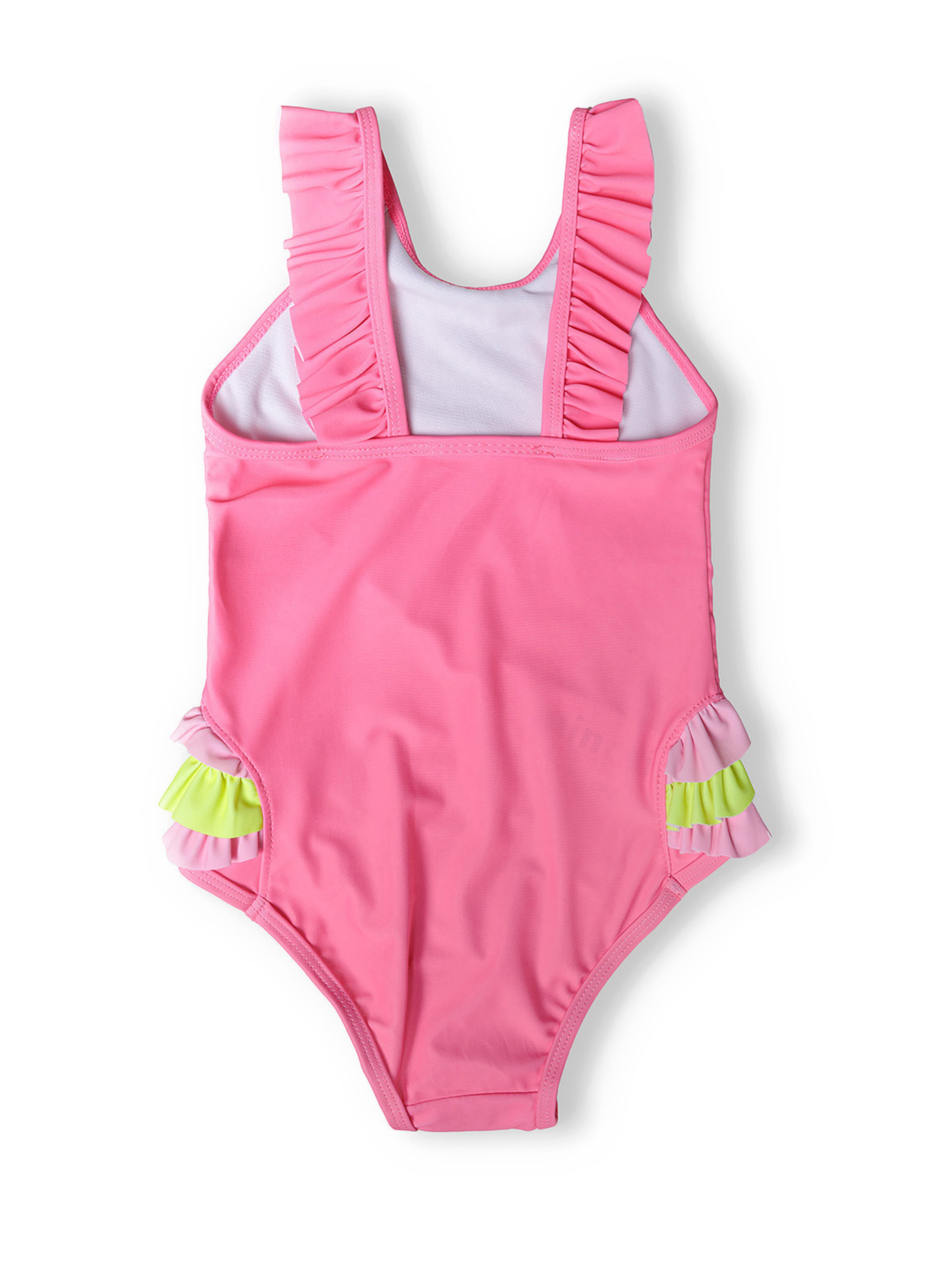 Różowy kostium kąpielowy jednoczęściowy dla dziewczynki - Minoti