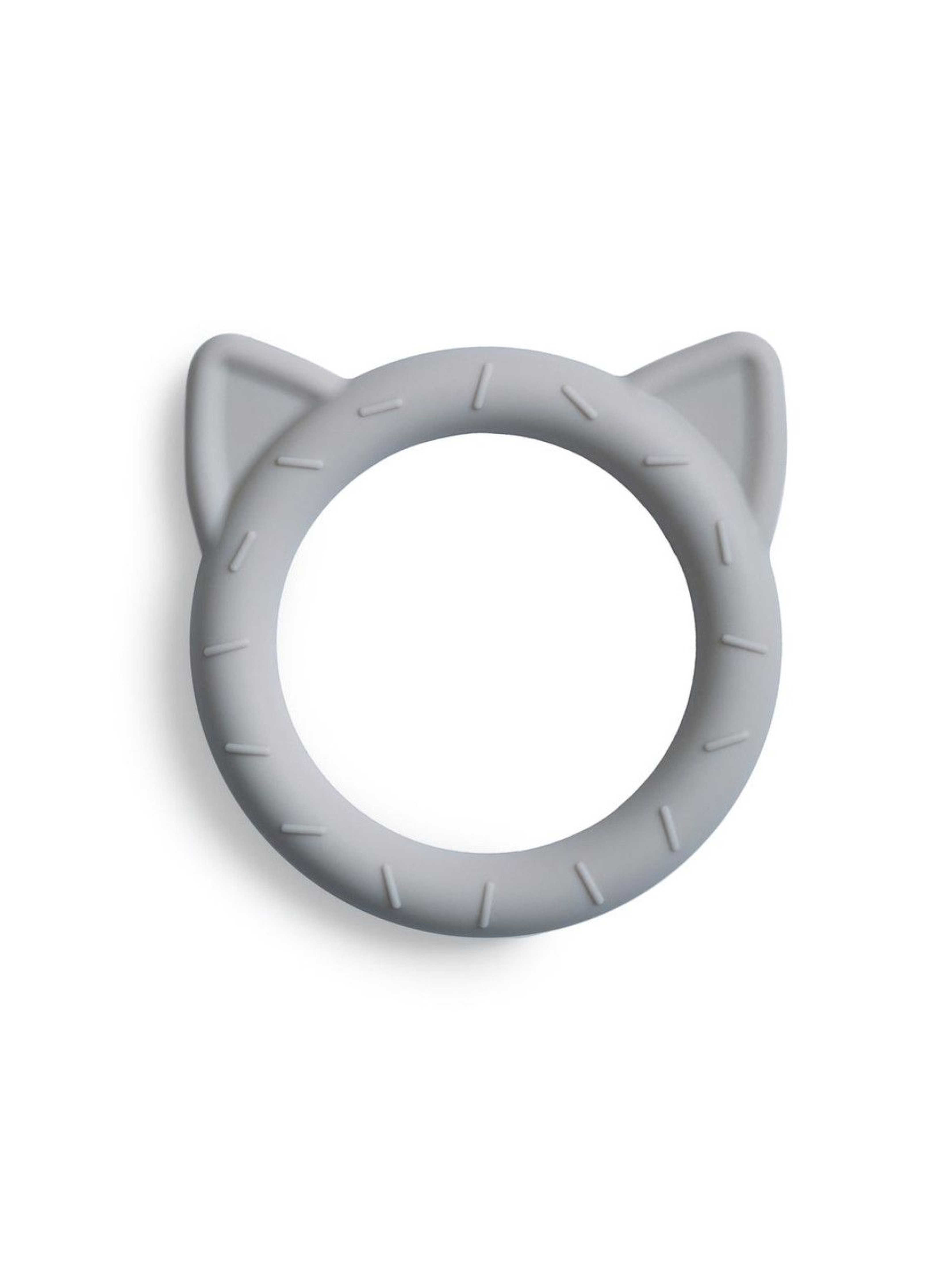 Mushie - Gryzak silikonowy bransoletka CAT Stone - szary