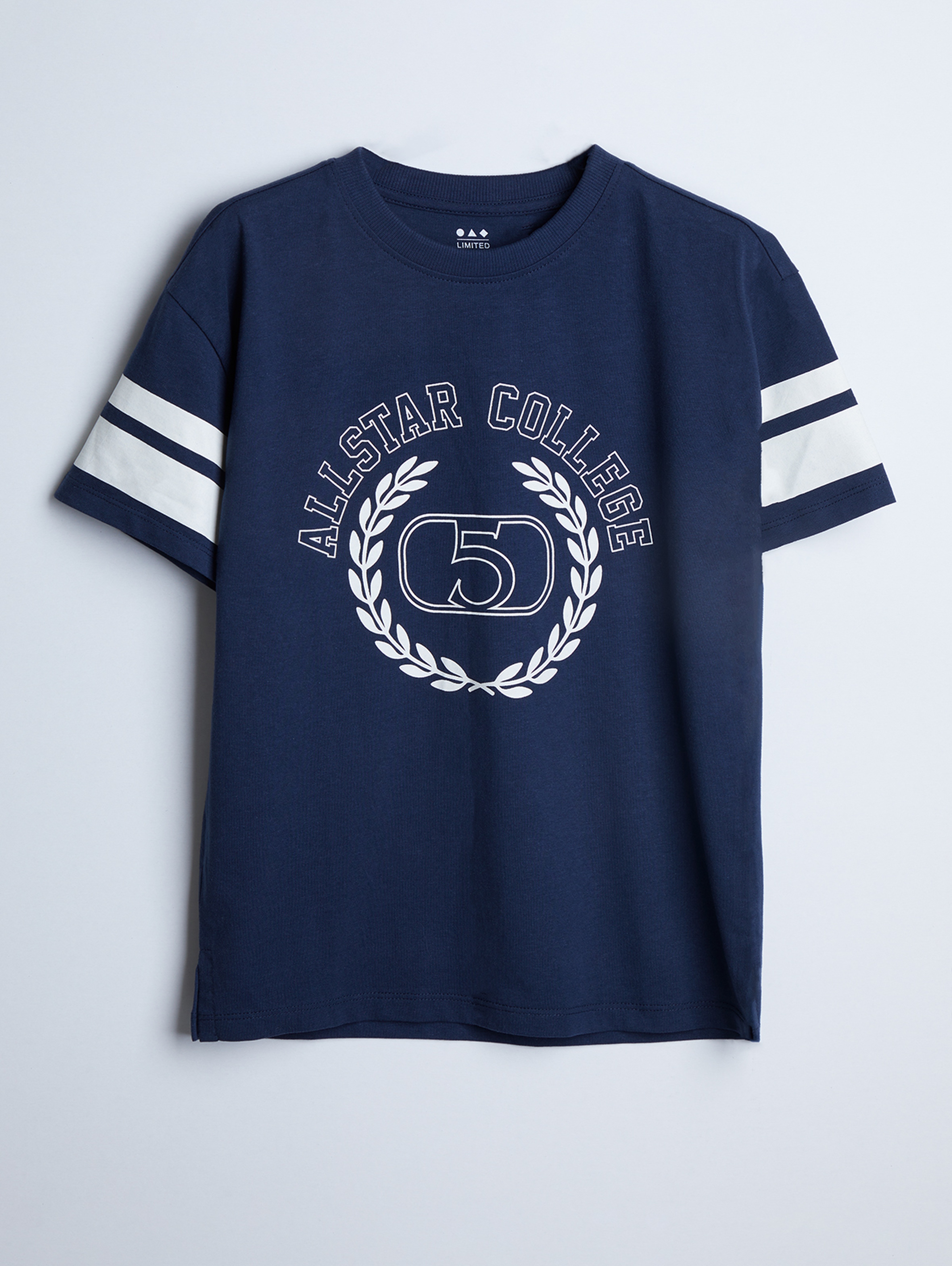T-shirt bawełniany granatowy - Allstar College - unisex - Limited Edition