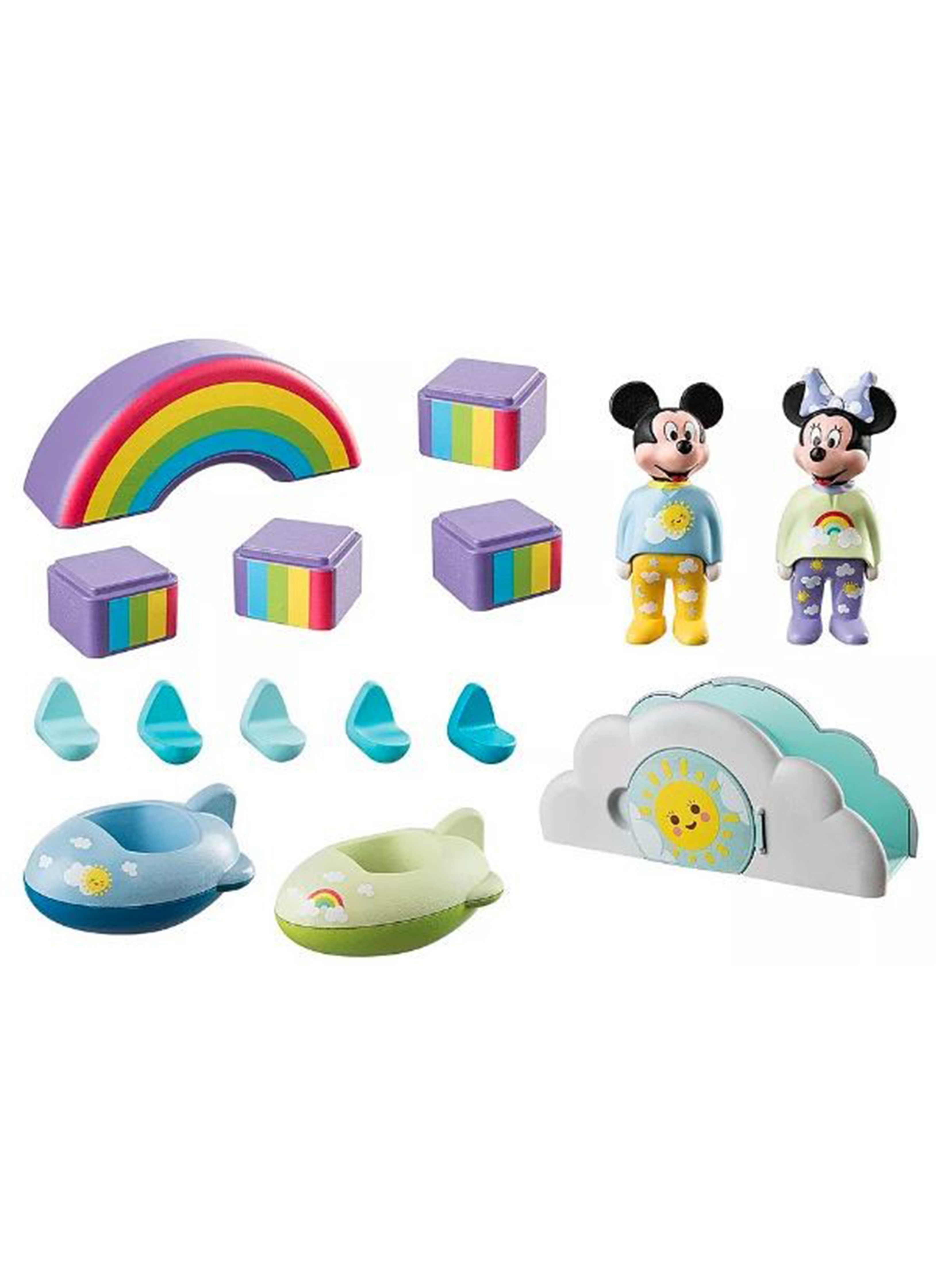 Zestaw z figurkami 1.2.3 Disney Domek w chmurach Miki i Minnie