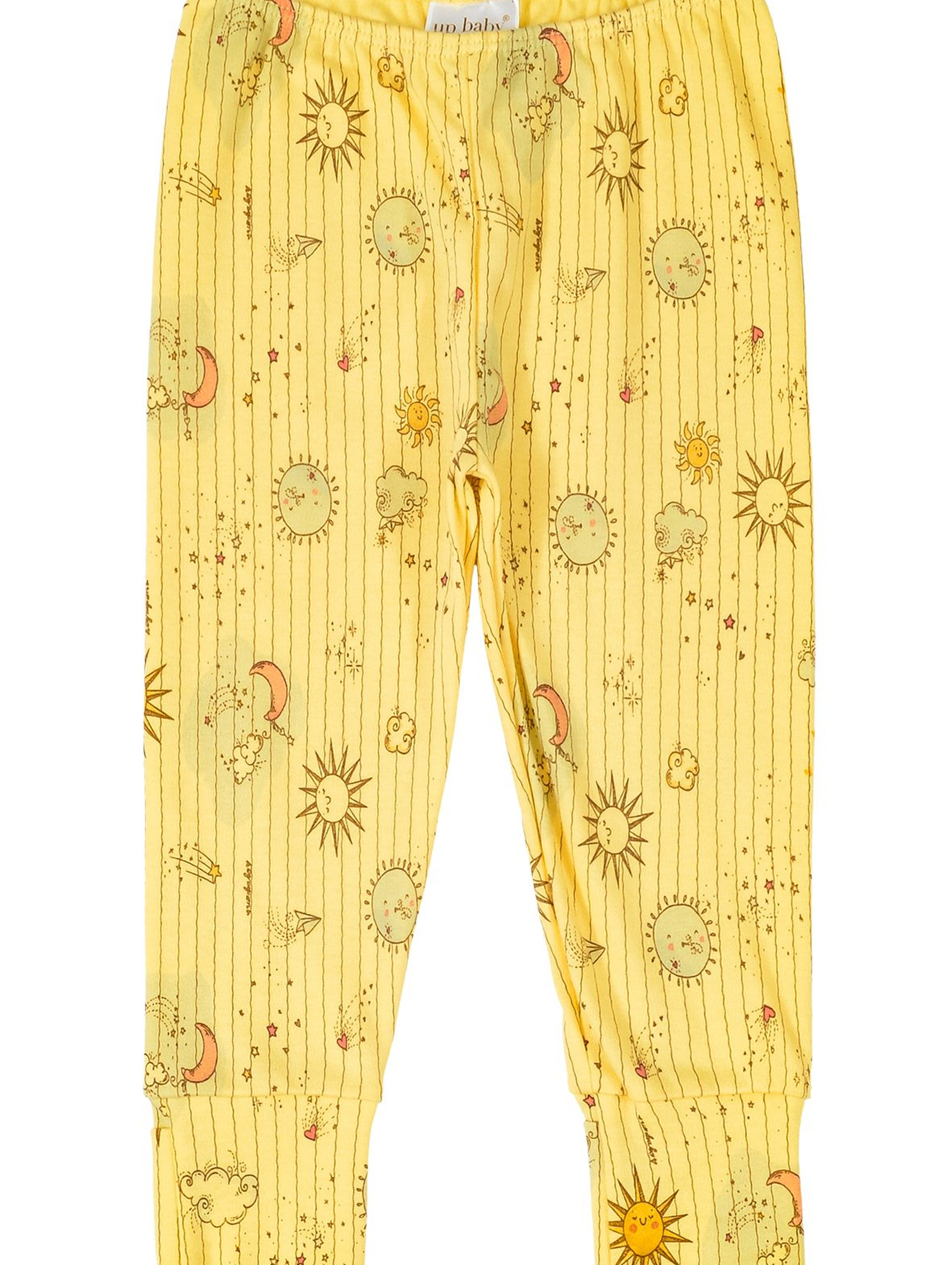 Spodnie niemowlęce żółte- 100% bawełna