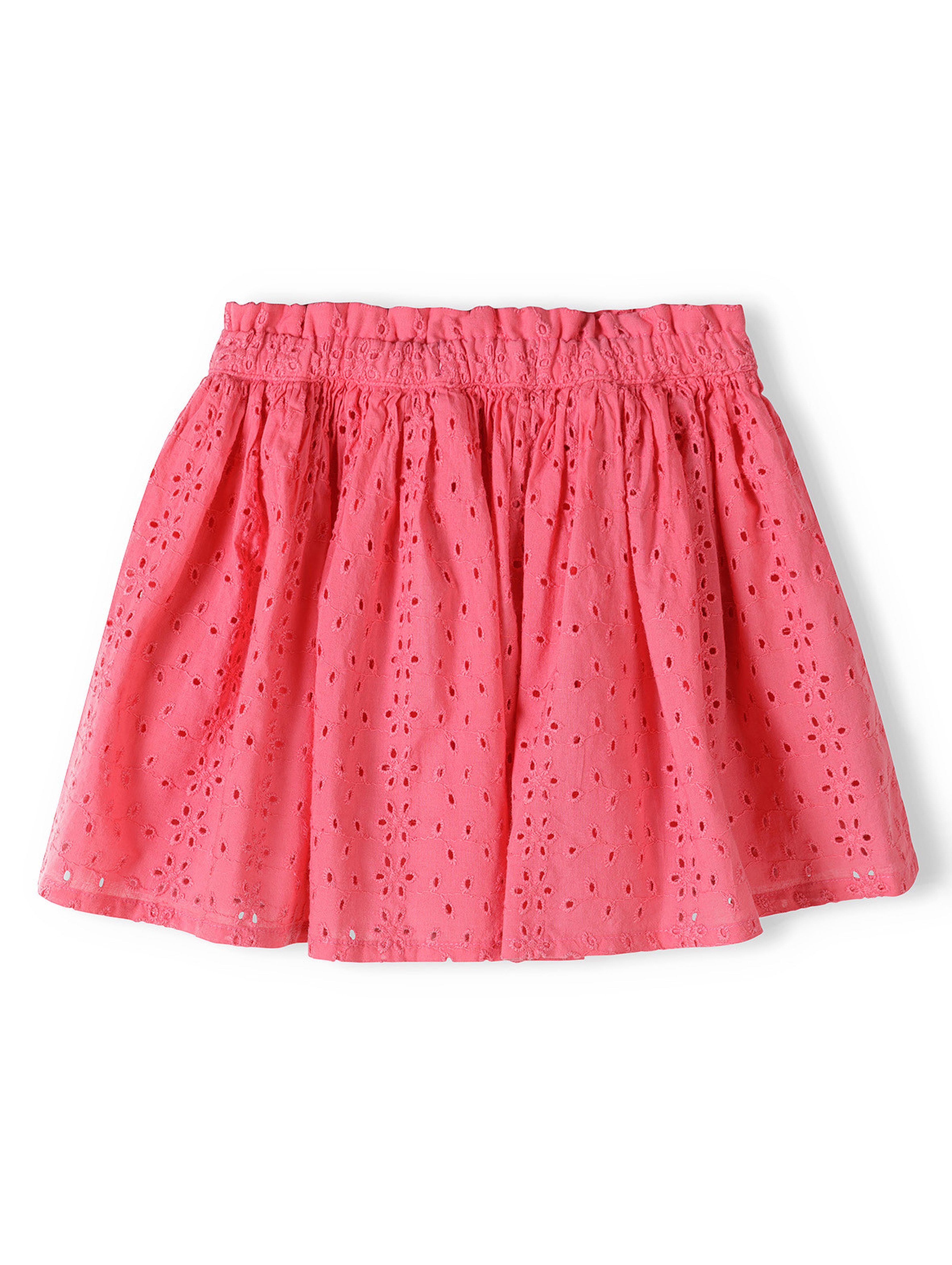 Różowa spódnica krótka dziewczęca z haftem