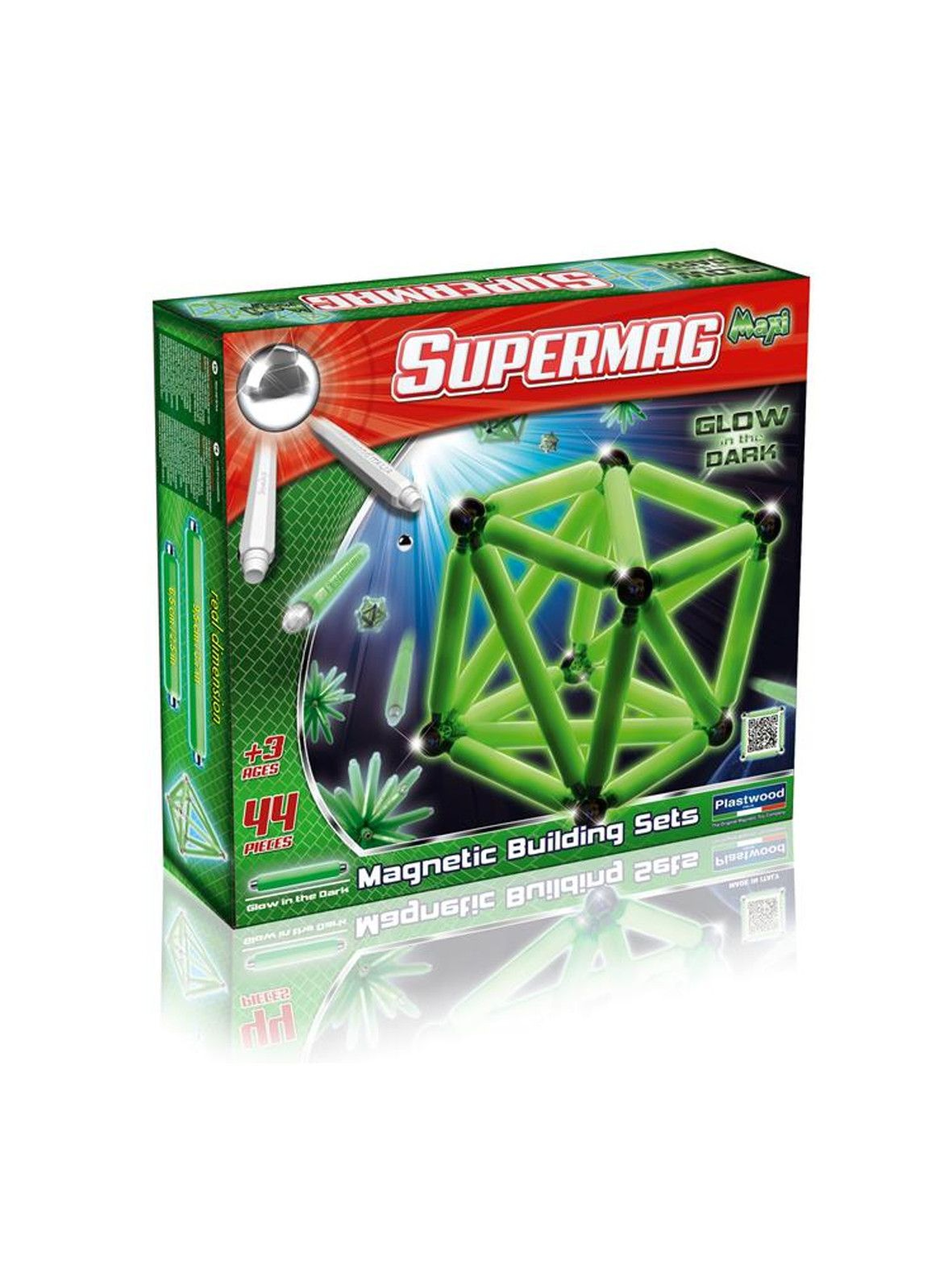 Klocki Supermag Maxi Glow 44 el