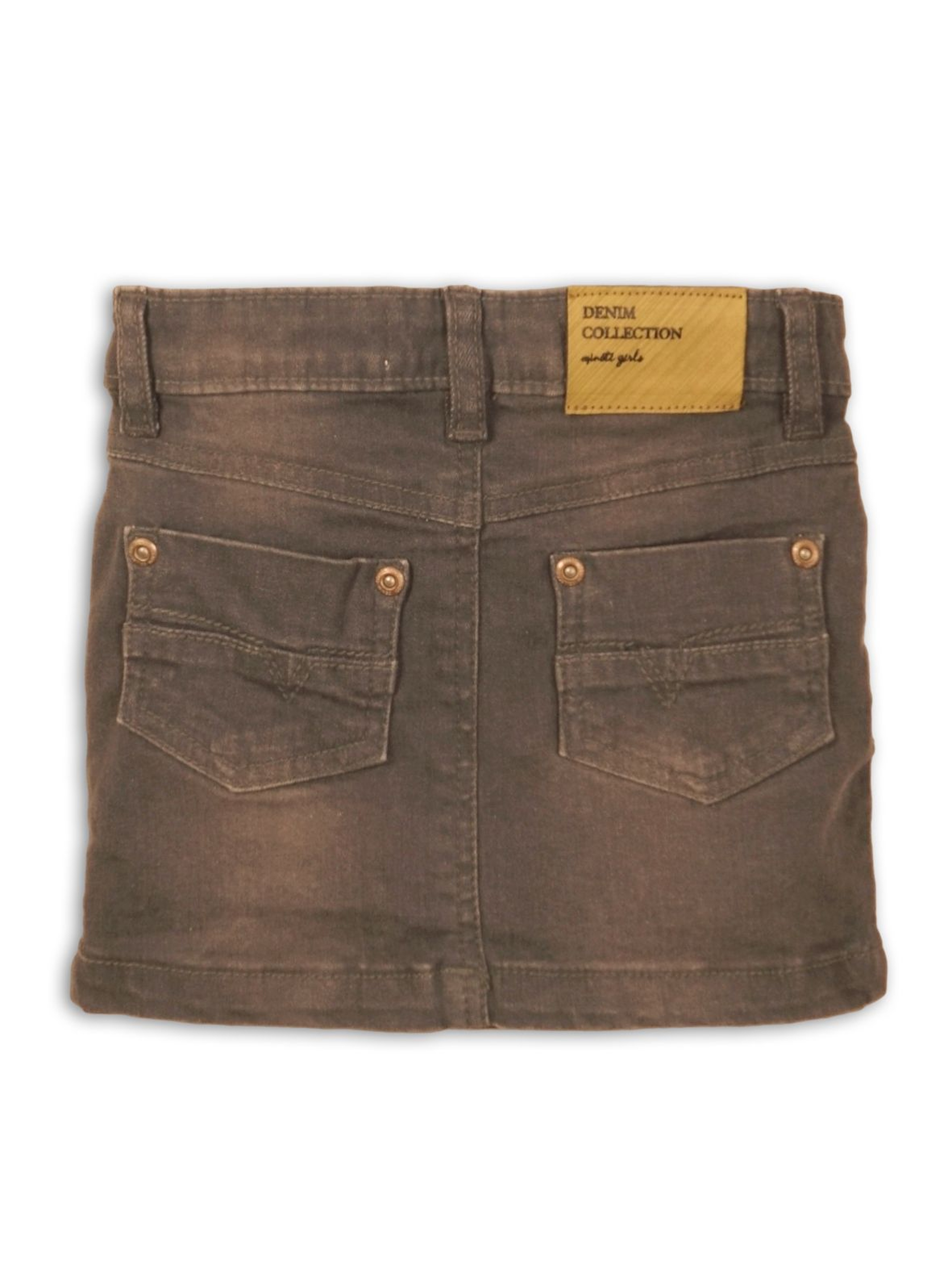 Spódnica jeansowa dziewczęca- brązowa