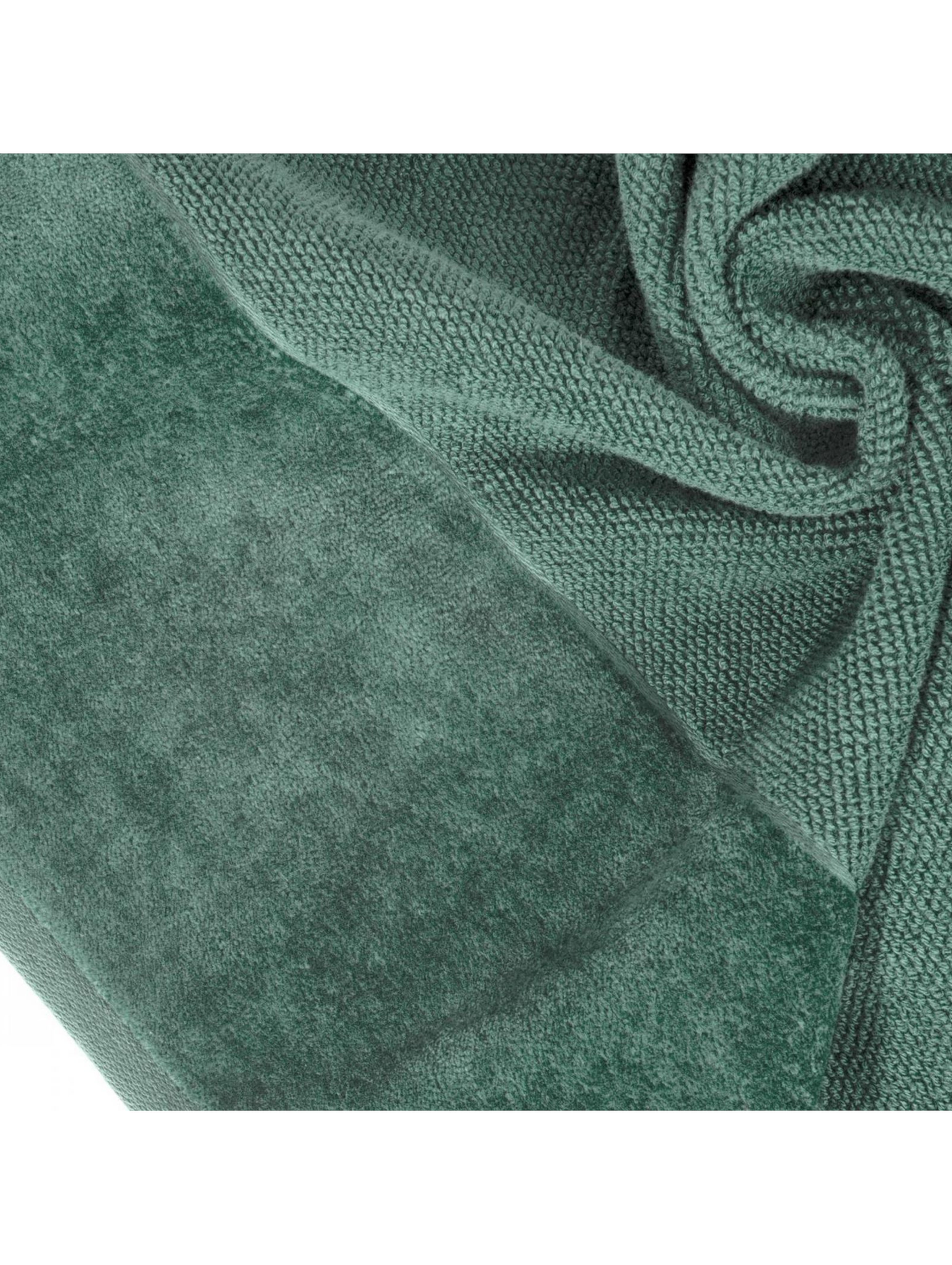 Zielony ręcznik 70x140 cm z ozdobnym pasem