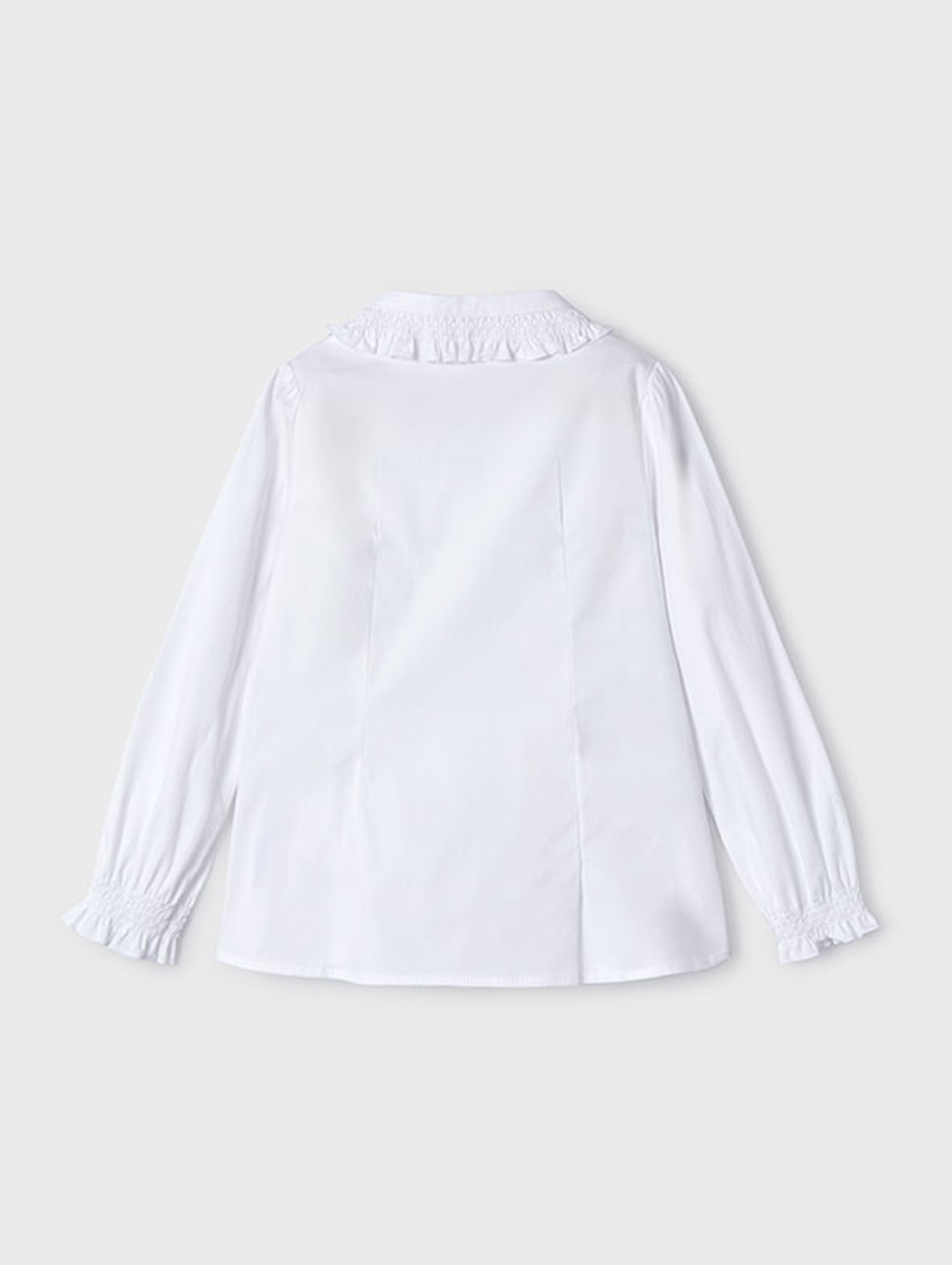 Biała bluzka dziewczęca zapinana na guziki - Mayoral