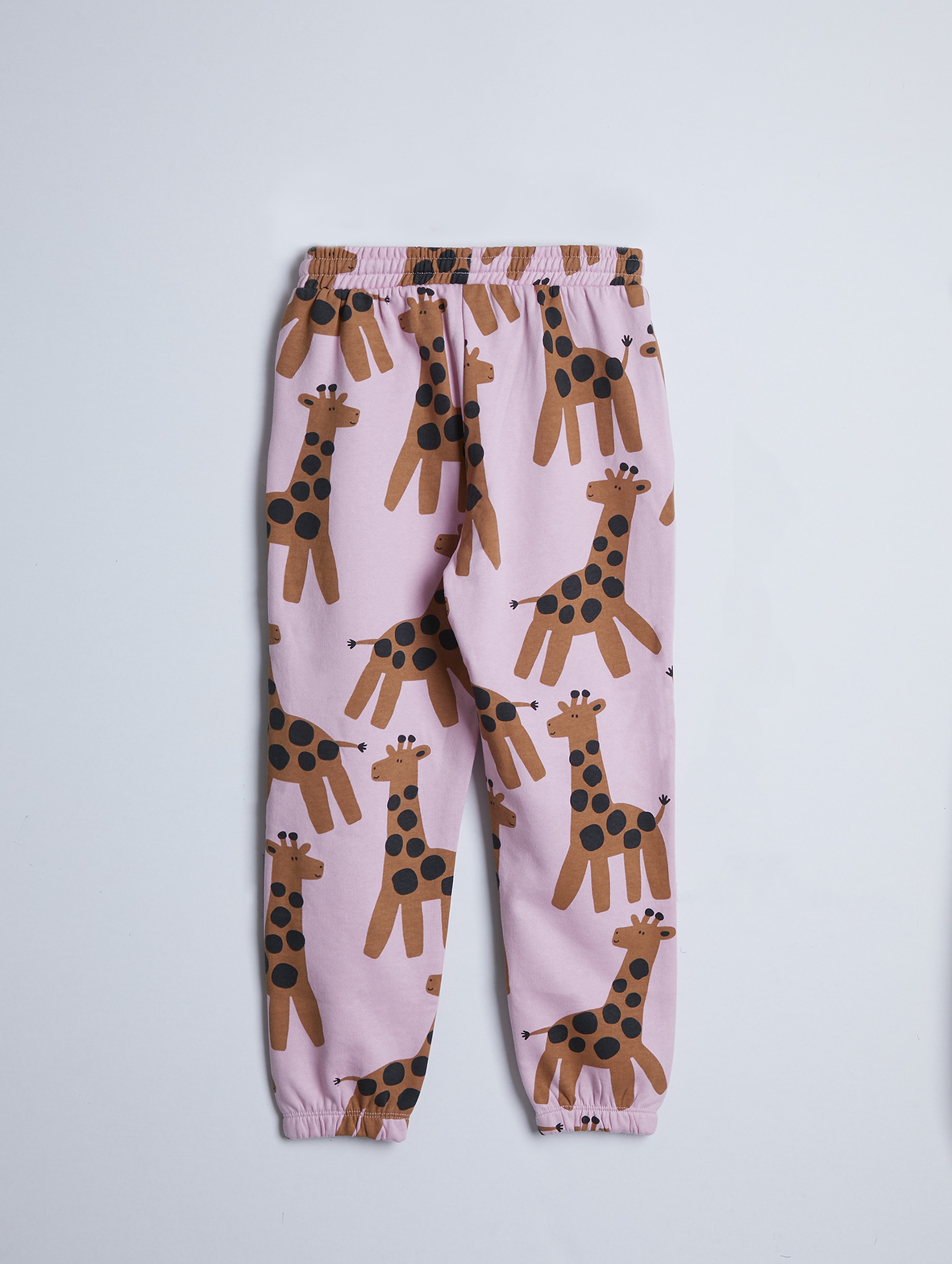 Spodnie dresowe - brązowe i różowe w żyrafy - 2pak - Limited Edition