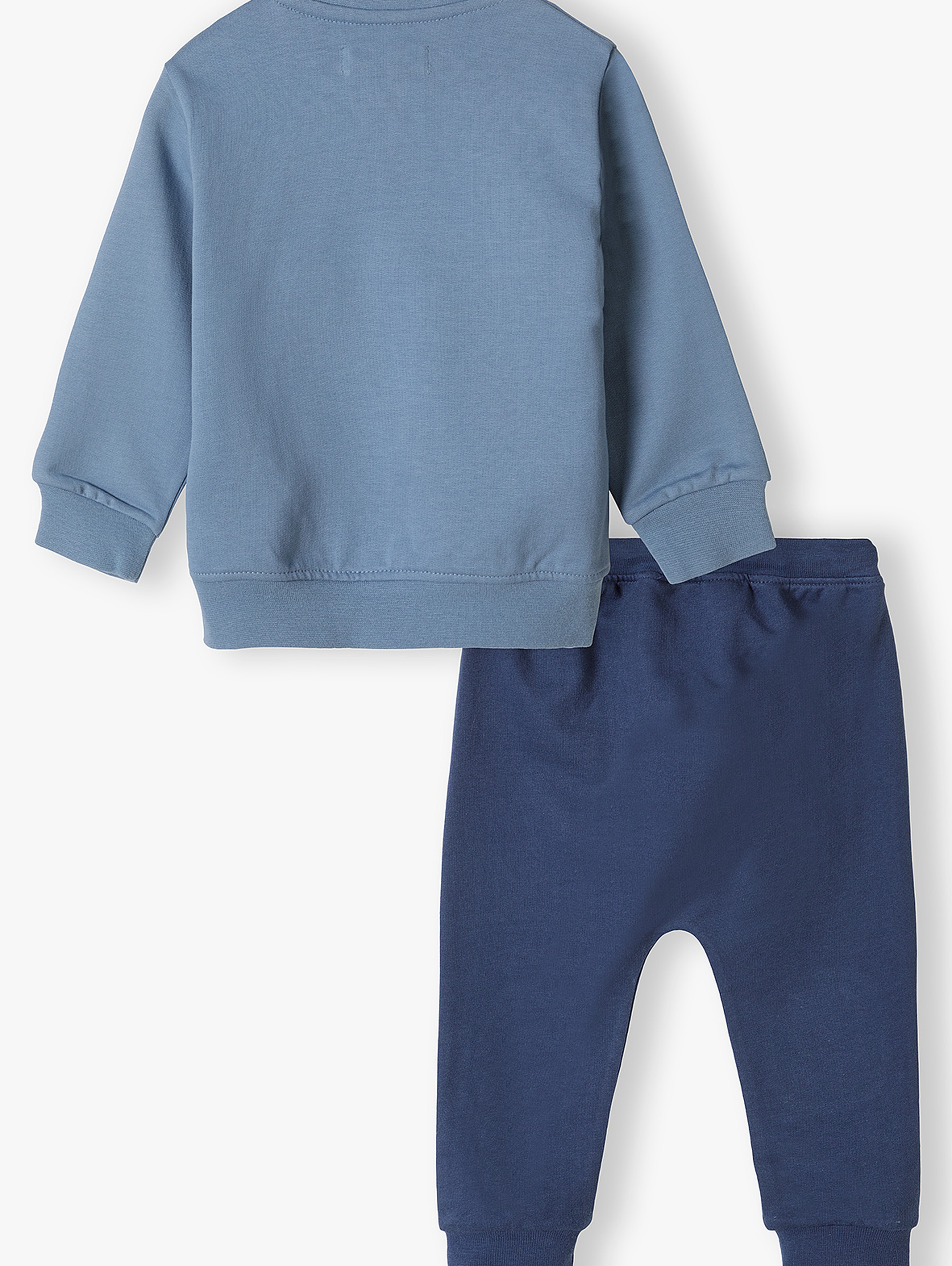 Komplet niemowlęcy bluza z nadrukiem i spodnie dresowe - Piesek
