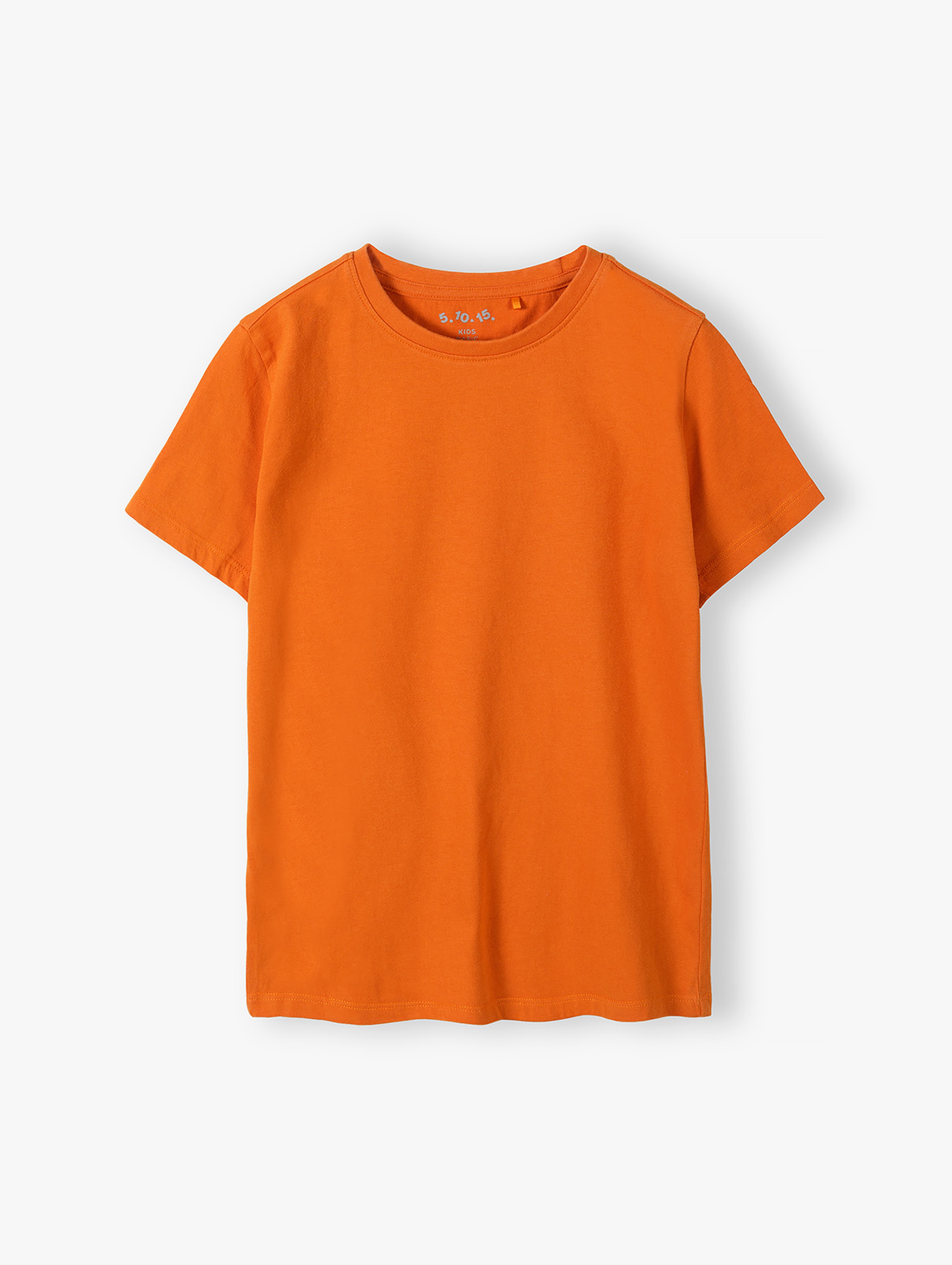 Pomarańczowy gładki t-shirt dla dziecka