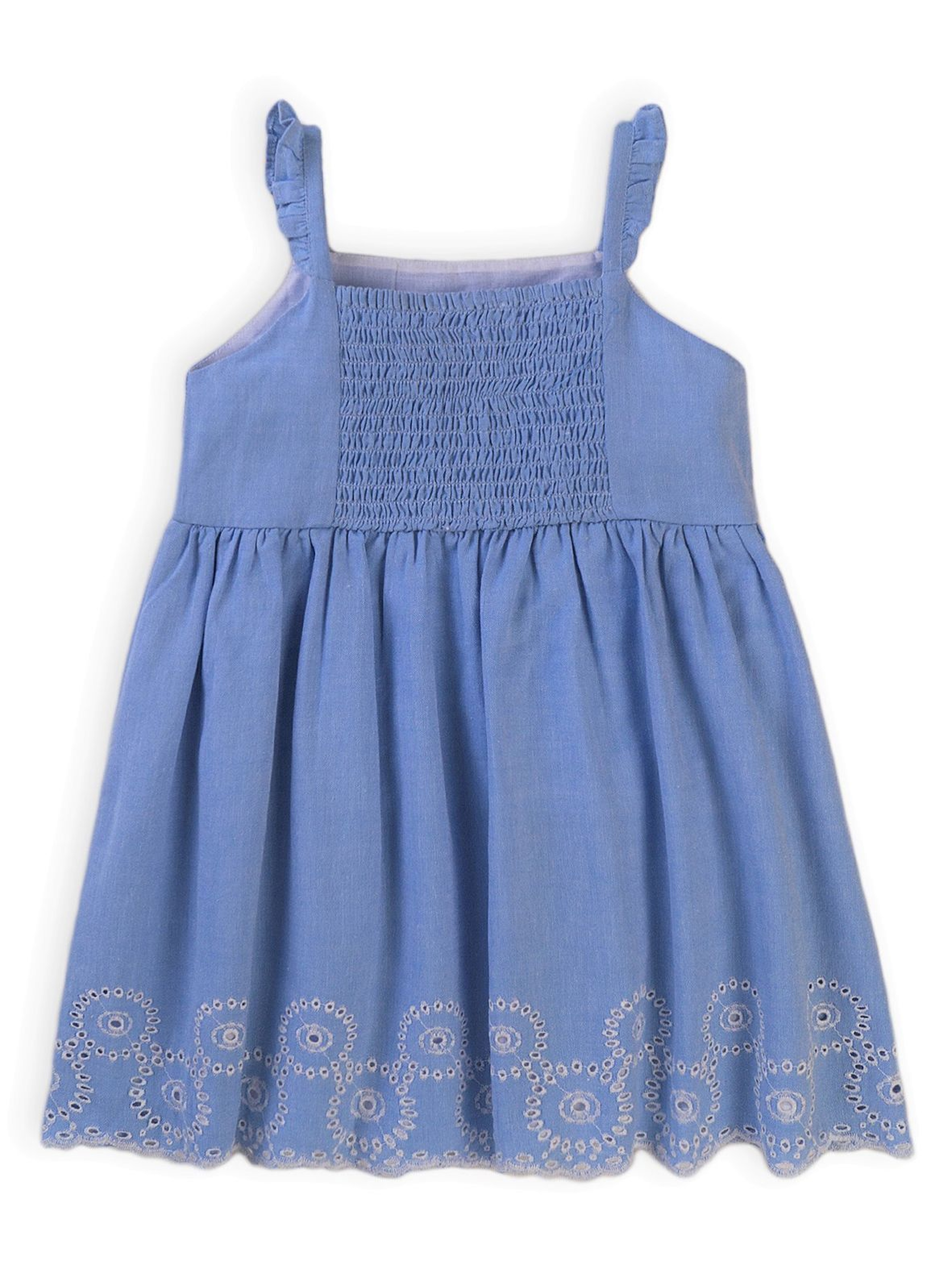 Bawełniana sukienka niemowlęca z ozdobnym wzorem