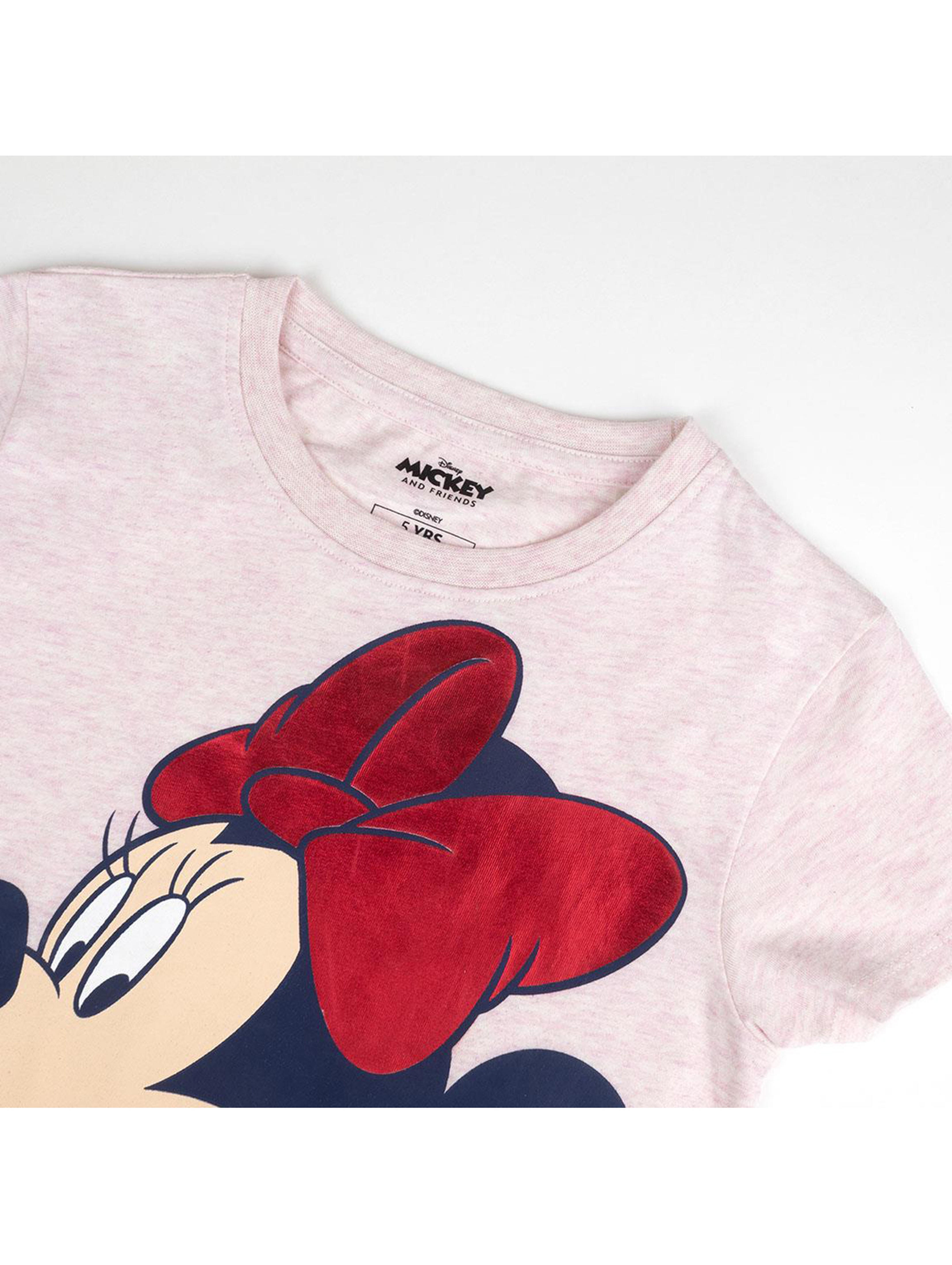 Różowa koszulka dziewczęca Myszka Minnie