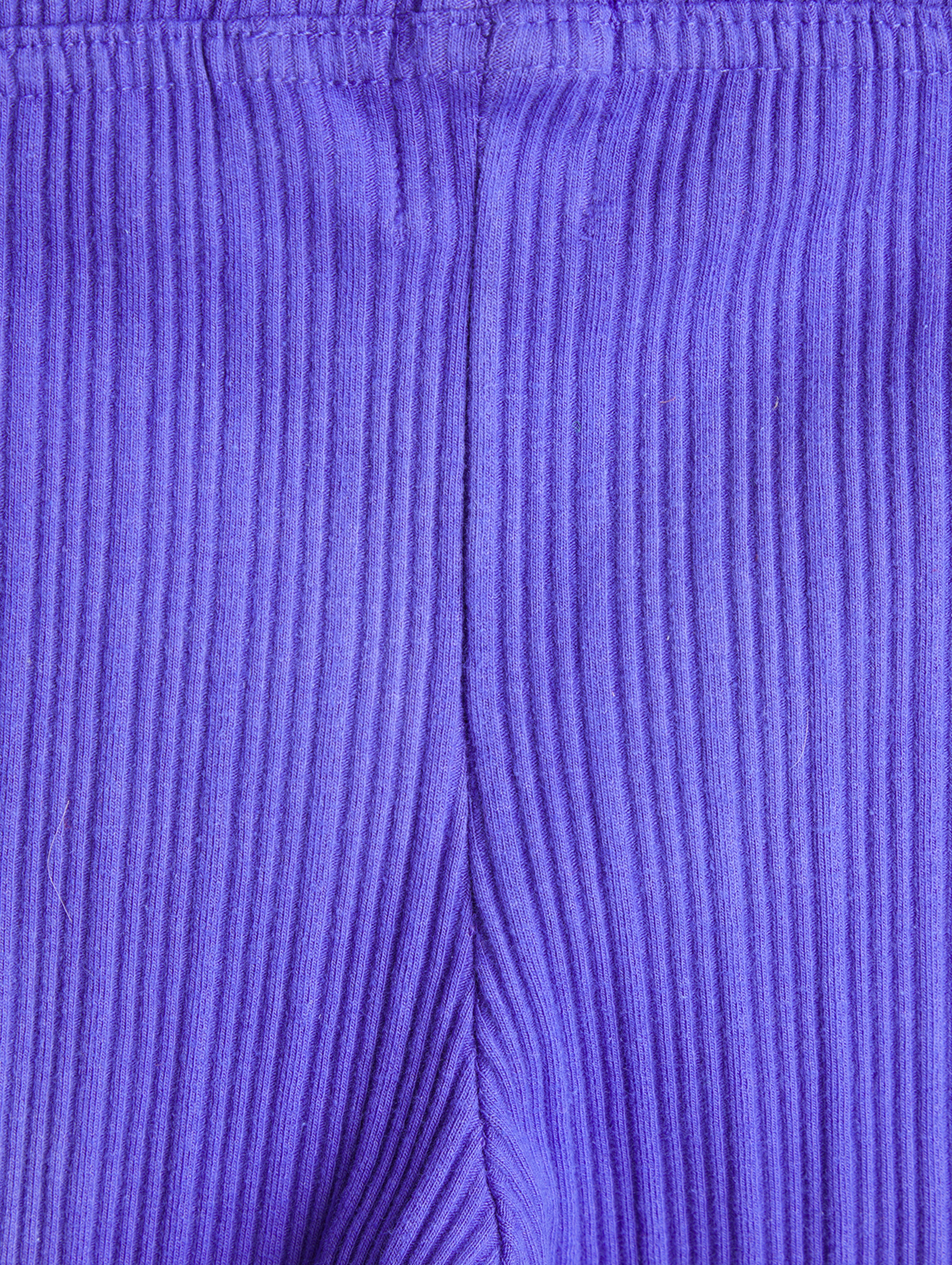 Spodnie flare dla dziewczynki - fioletowe w prążki - Limited Edition