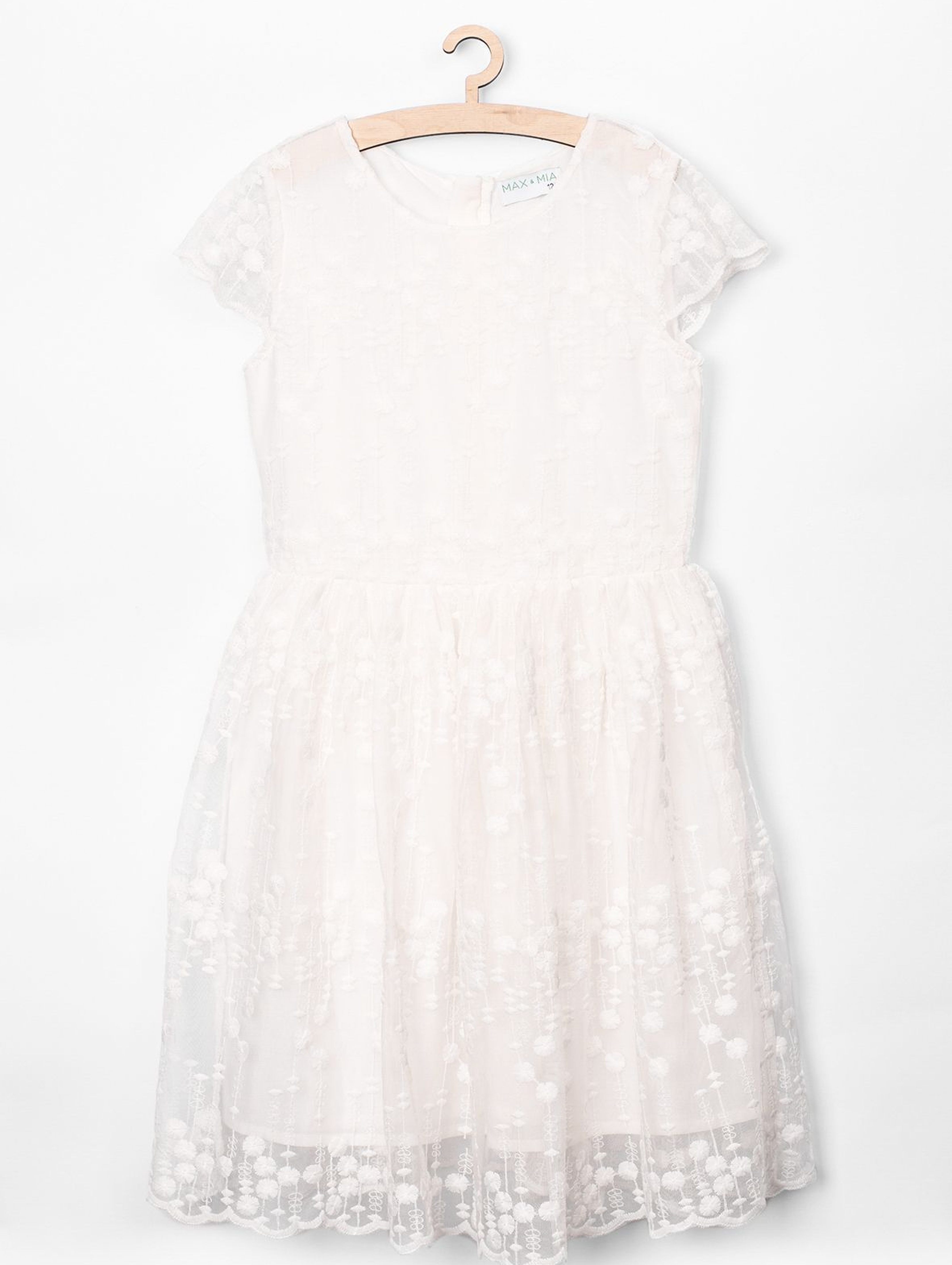 Elegancka sukienka dla dziewczynki- biała