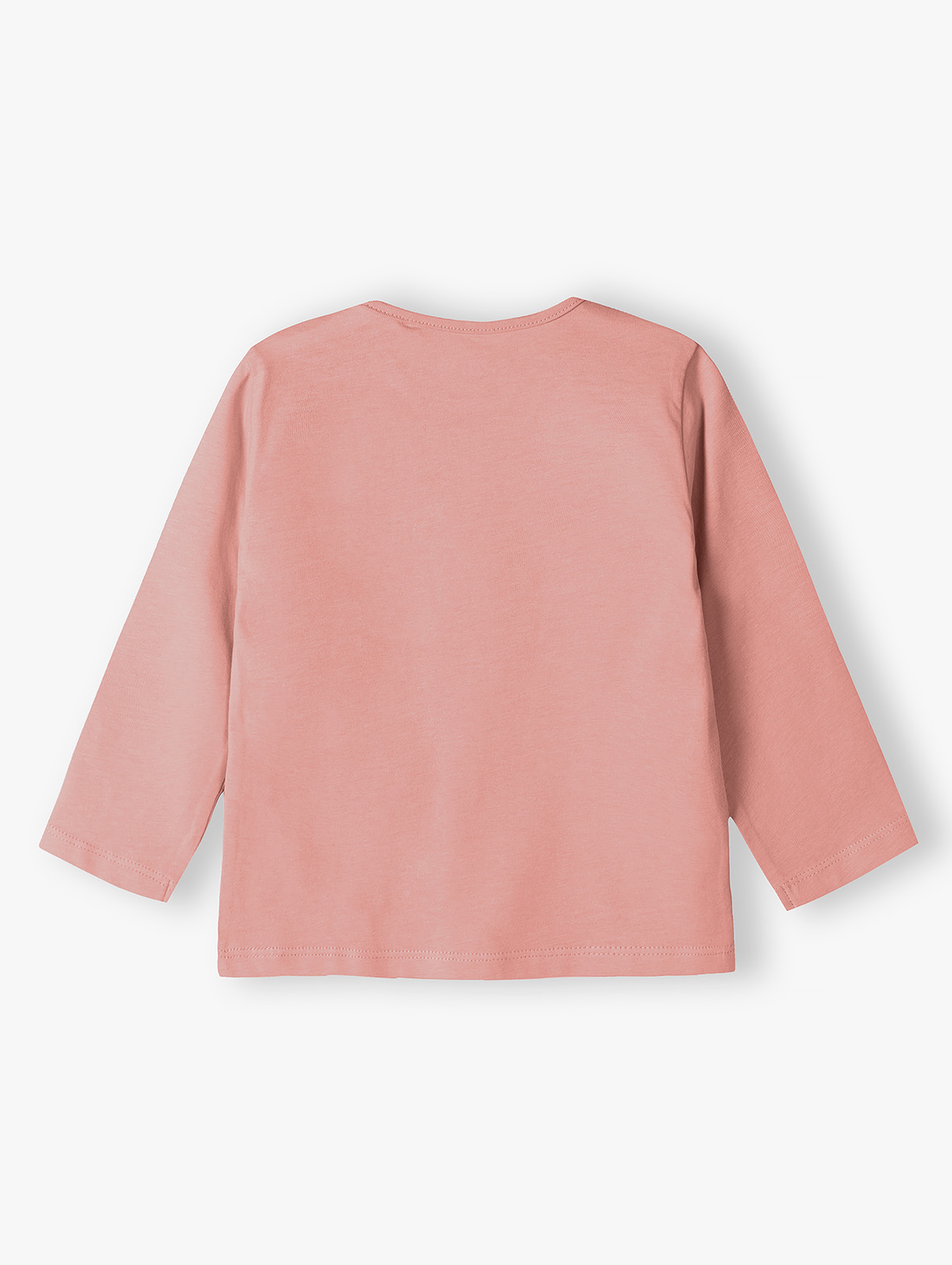 Różowa bawełniana bluzka niemowlęca z napisem - Króliczek mamusi