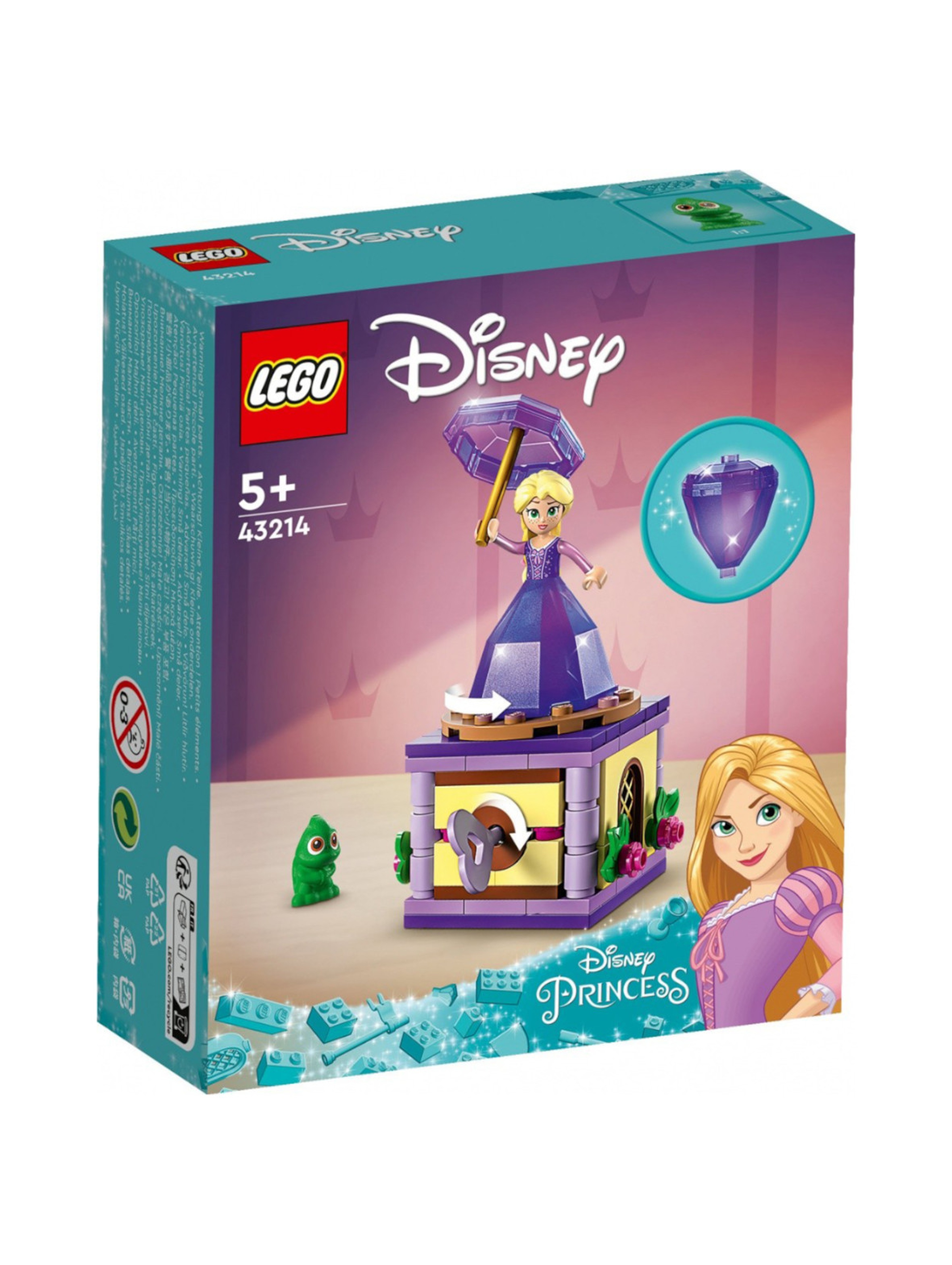 Klocki LEGO Disney Princess 43214 Wirująca Roszpunka - 89 elementów, wiek 5 +