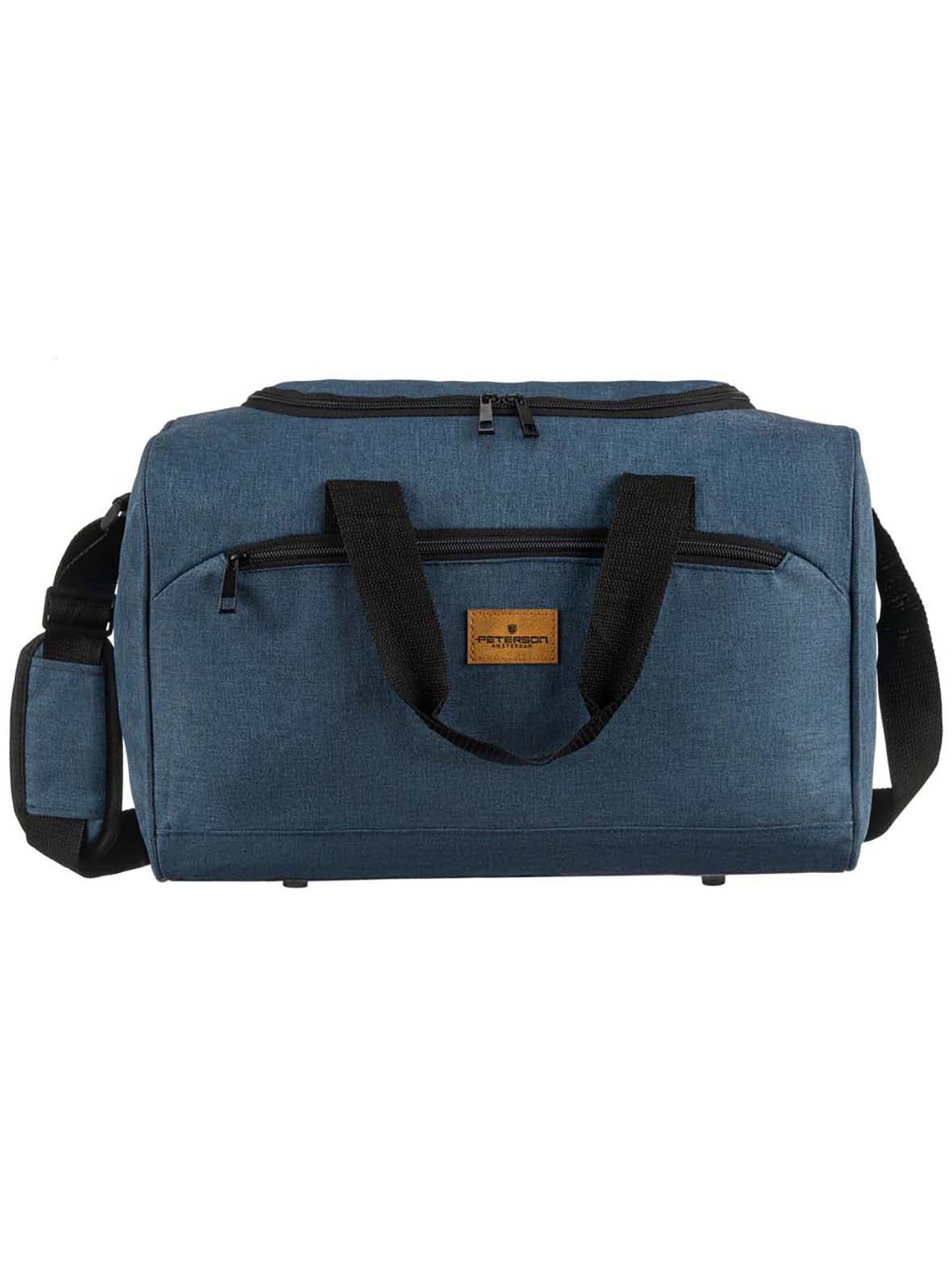 Granatowa torba podróżna idealna na bagaż podręczny - Peterson