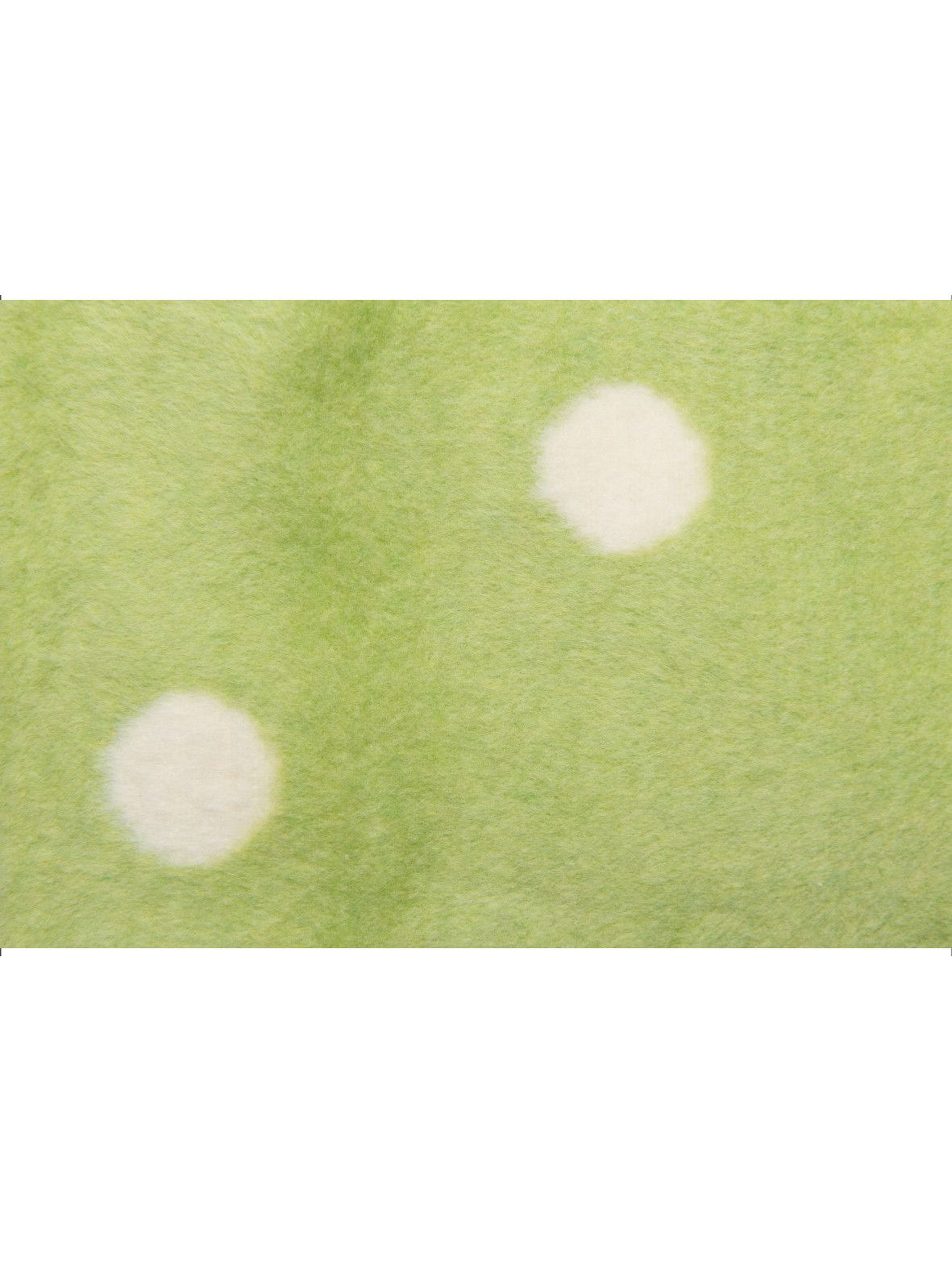 Koc bawełniany 75x100 cm grochy zielone z ecri