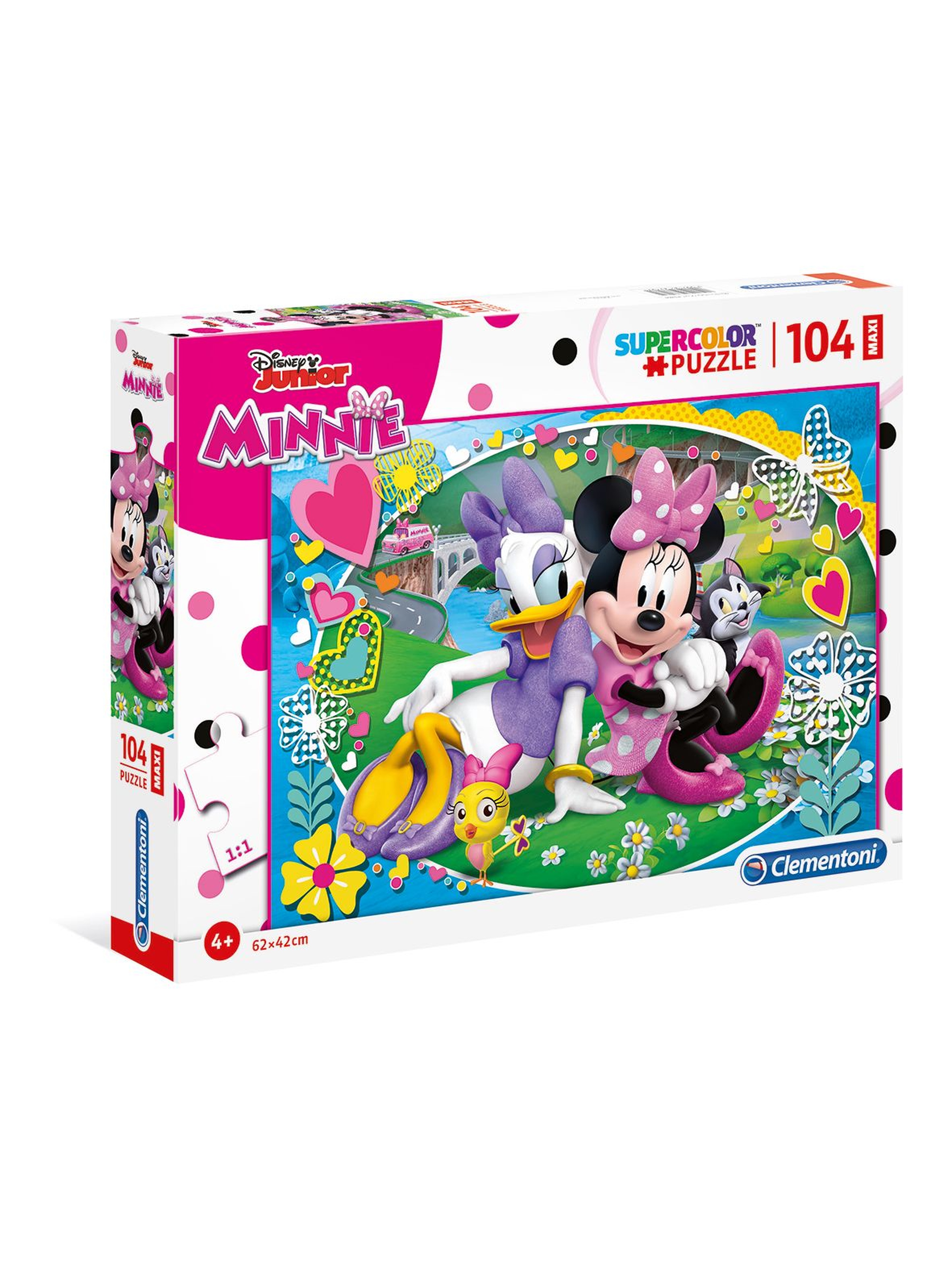 Puzzle  Maxi Super Kolor Minnie - 104 elementy wiek 4+