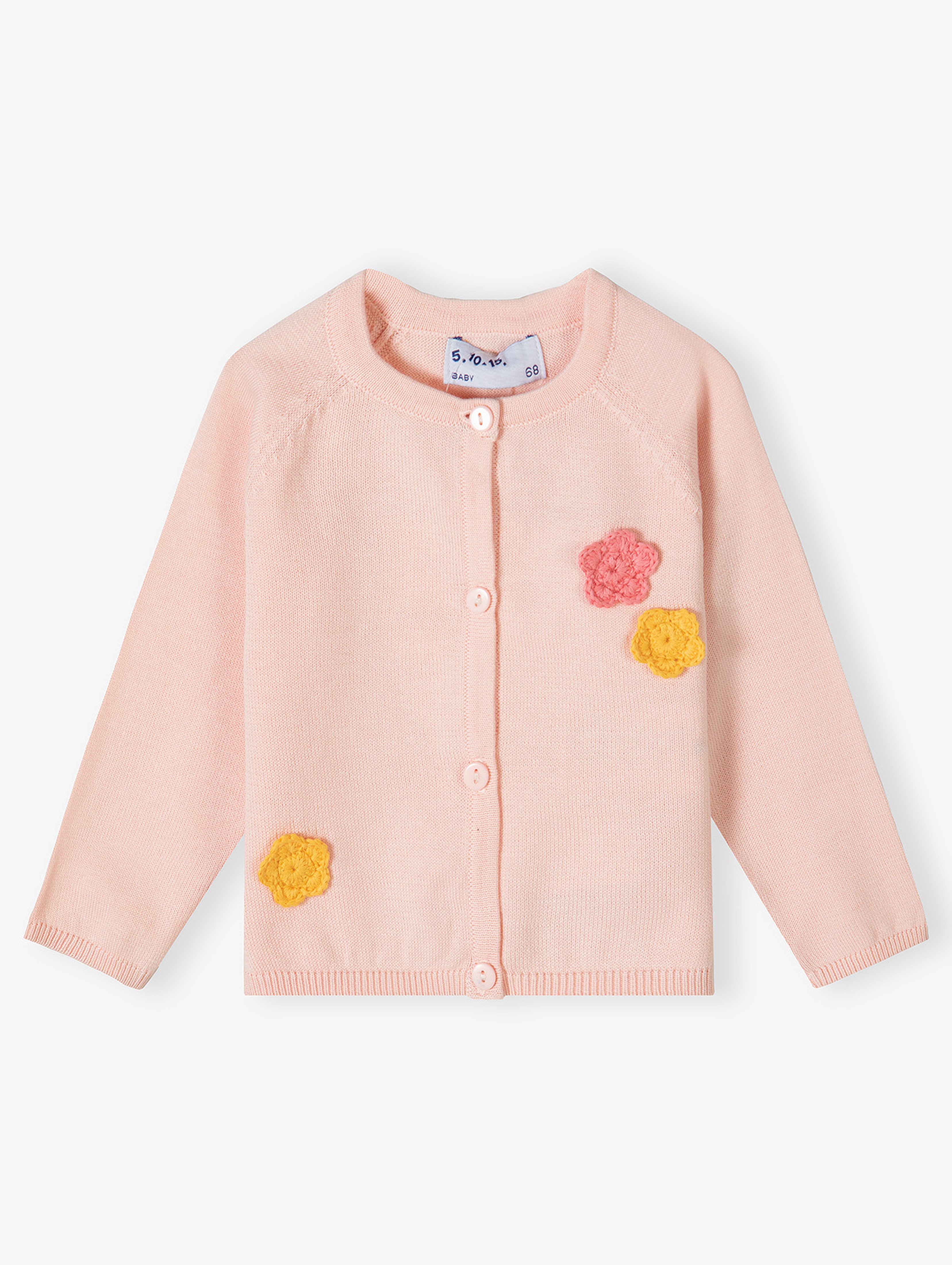 Sweter niemowlęcy dziewczęcy - różowy