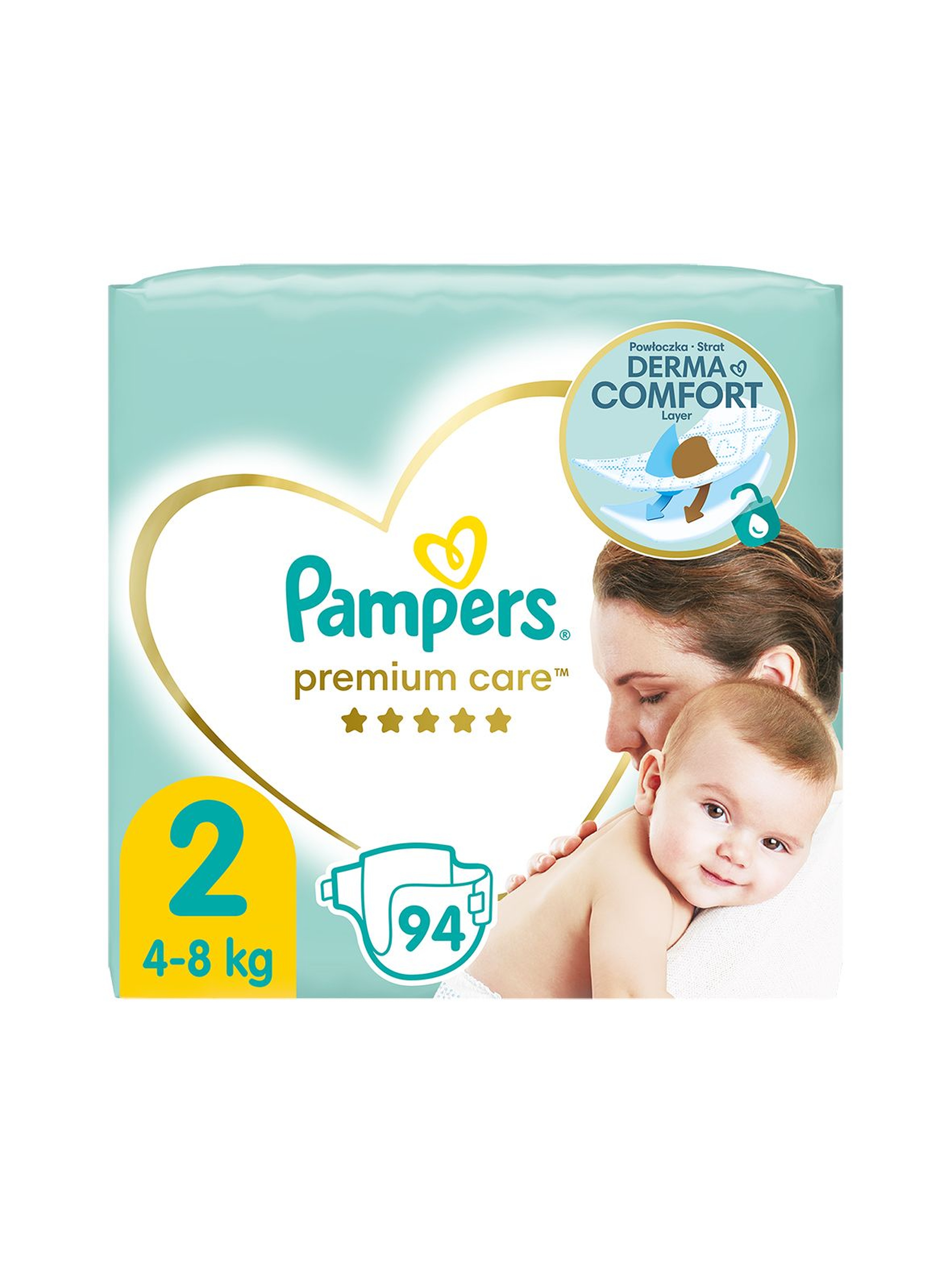 Pampers Premium Care, Rozmiar 2, 94 pieluszki 4-8kg