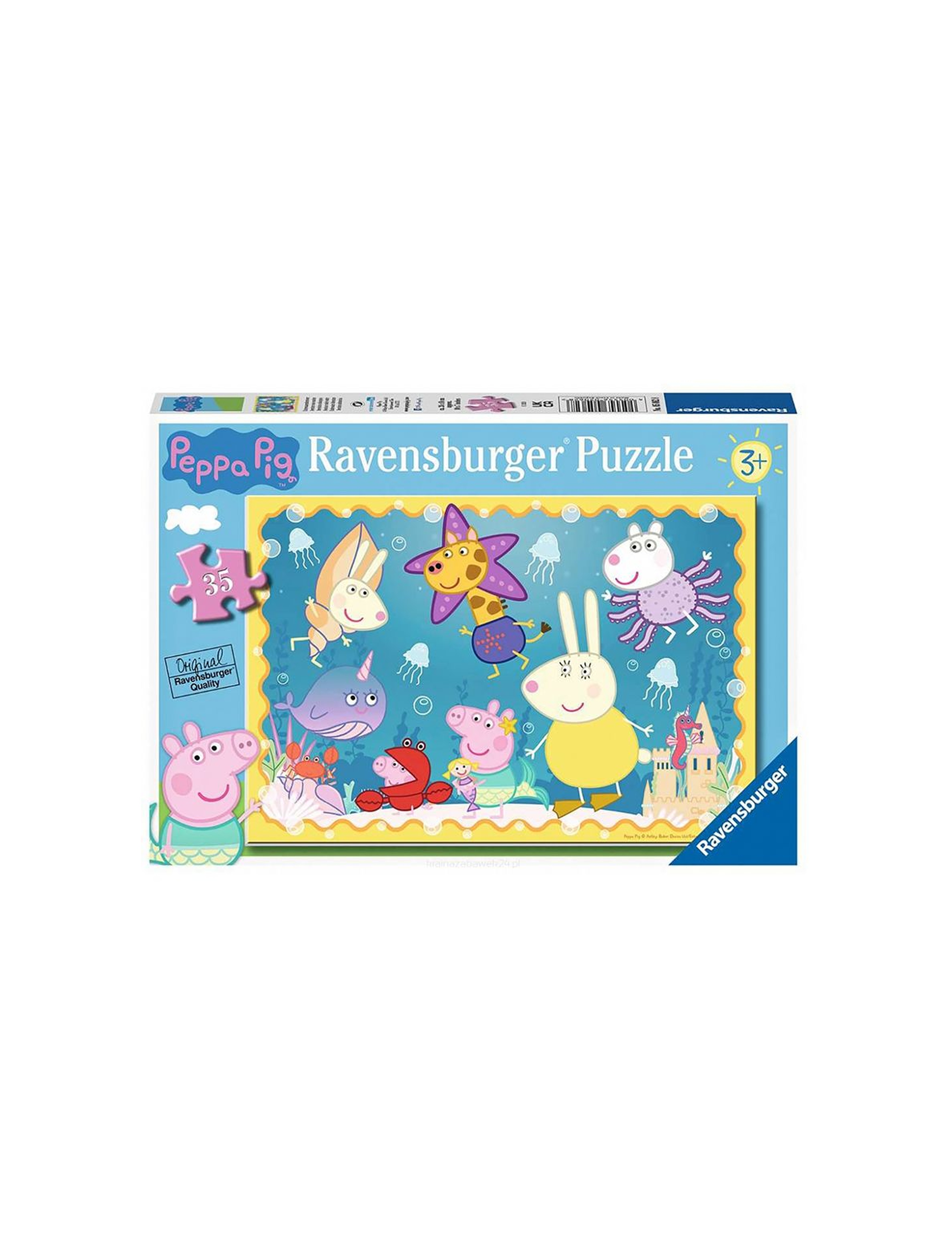 Puzzle dla dzieci 2D: Świnka Peppa. Podwodny świat - 35 elementów - 3+