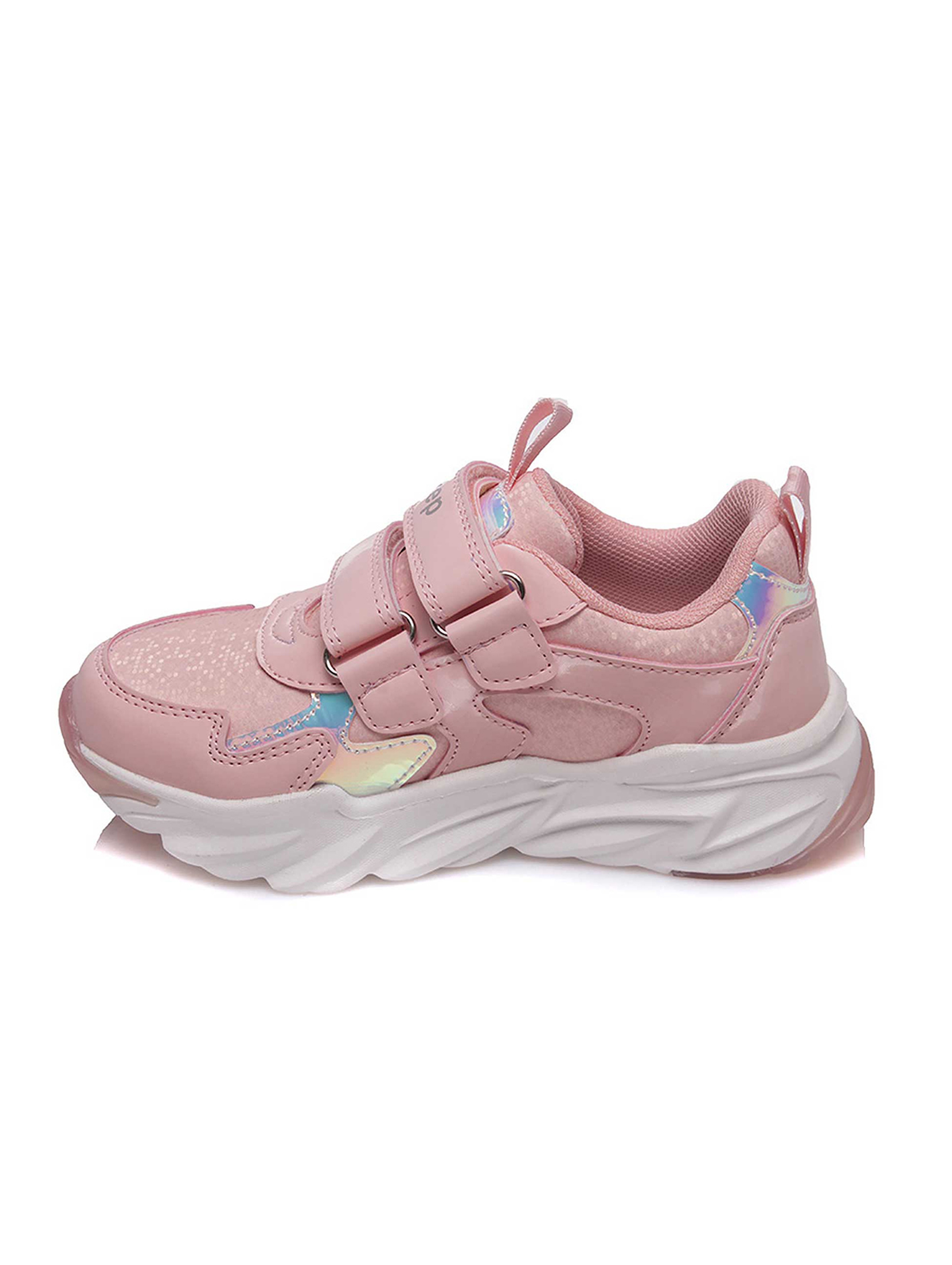 Sportowe buty dla dziewczynki na rzep różowe Weestep