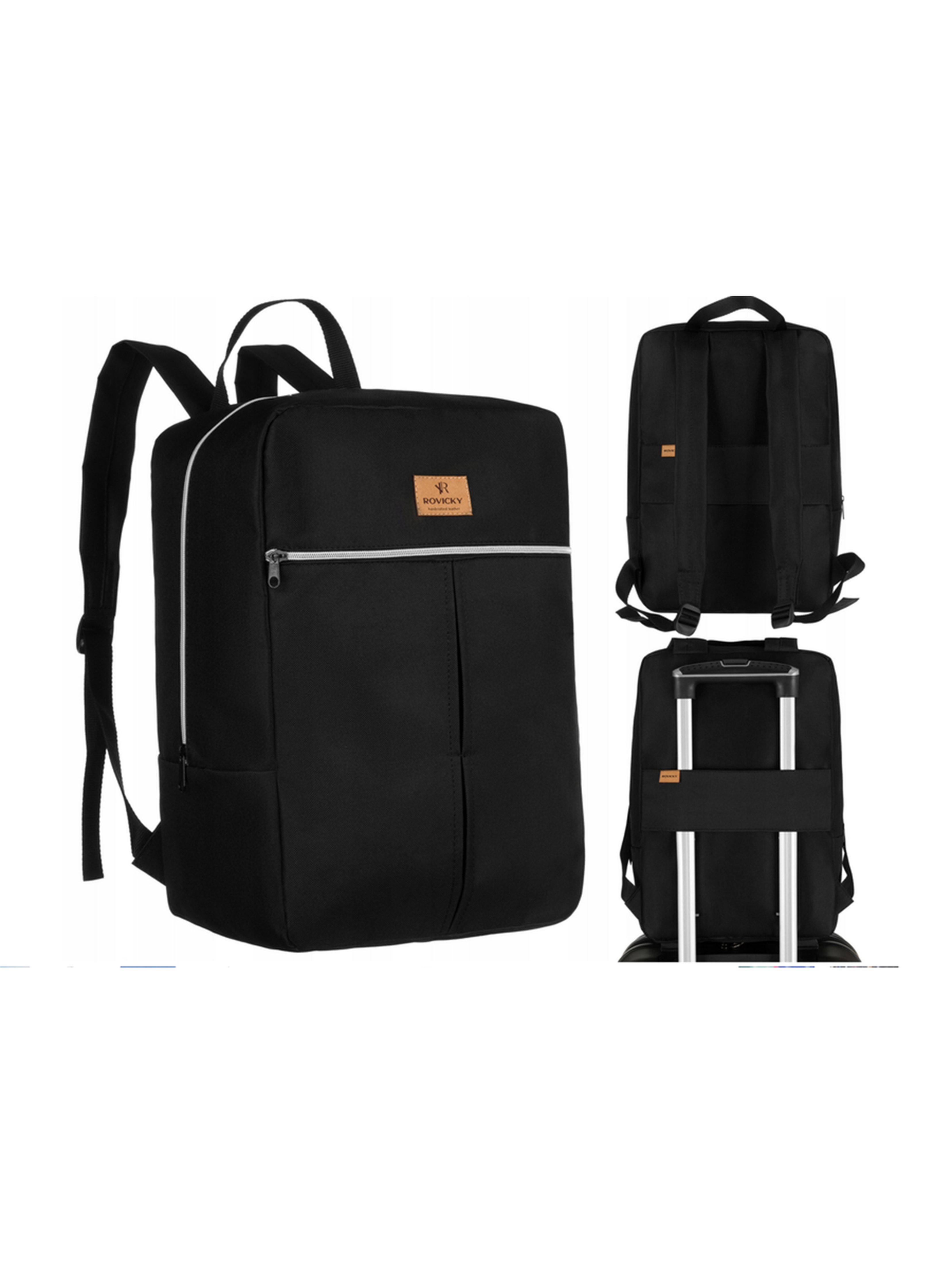 Plecak podróżny-bagaż podręczny do samolotu — Rovicky czarny