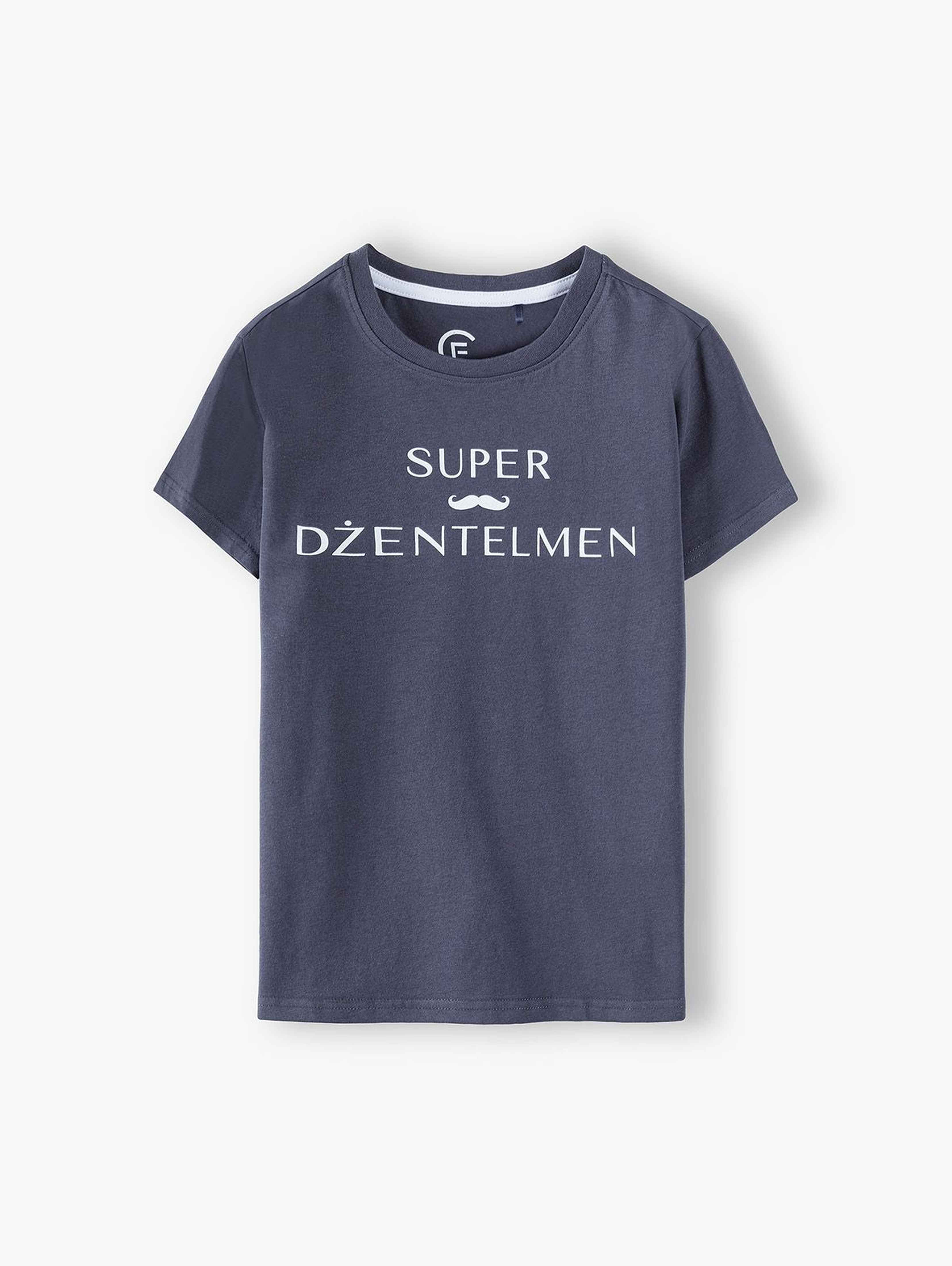 Bawełniany t-shirt chłopięcy- Super Dżentelmen